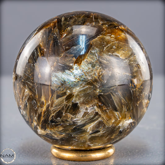 Natürliche Mica (Glimmer) Kristallkugel aus Brasilien - 304,79g - 59,6mm