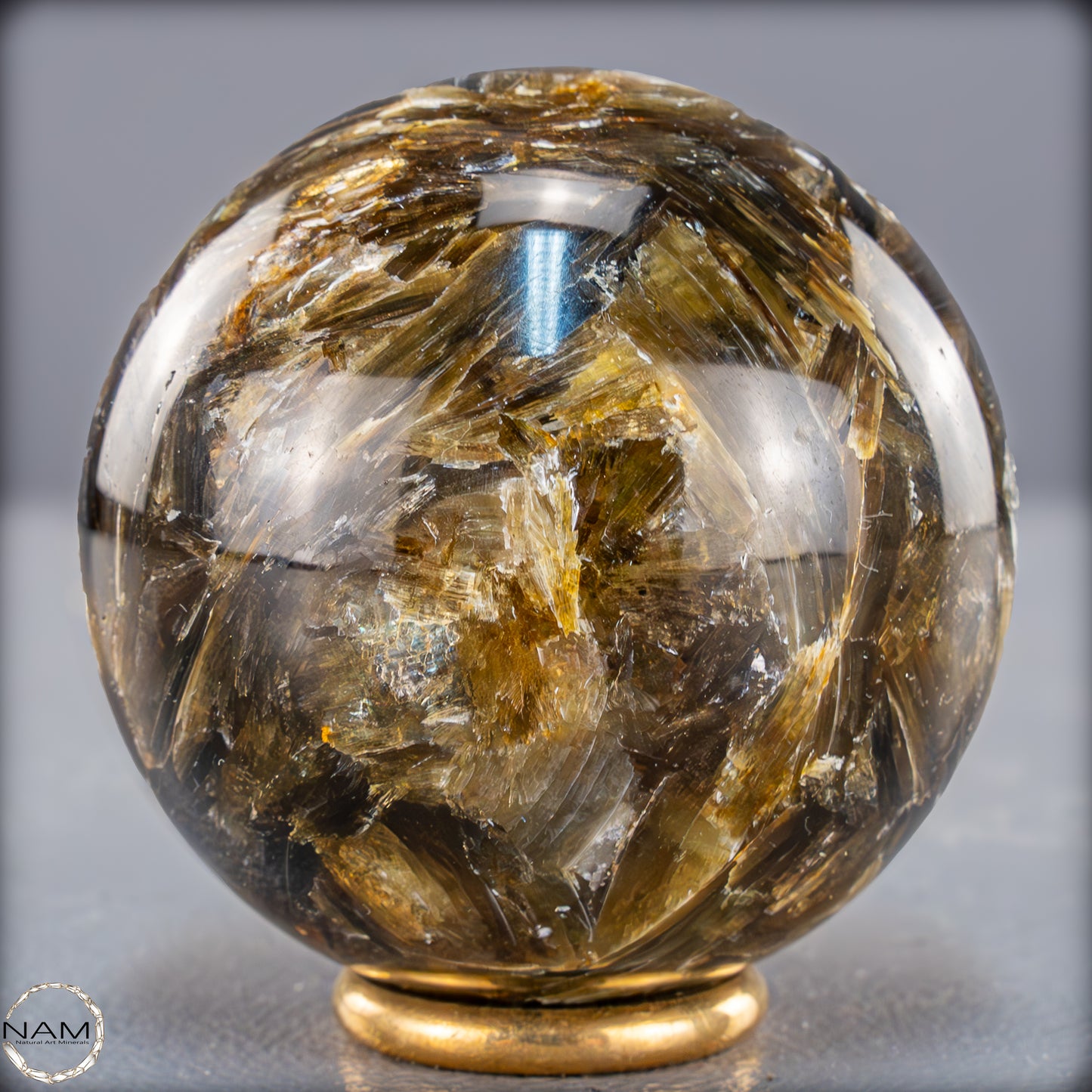 Natürliche Mica (Glimmer) Kristallkugel aus Brasilien - 304,79g - 59,6mm