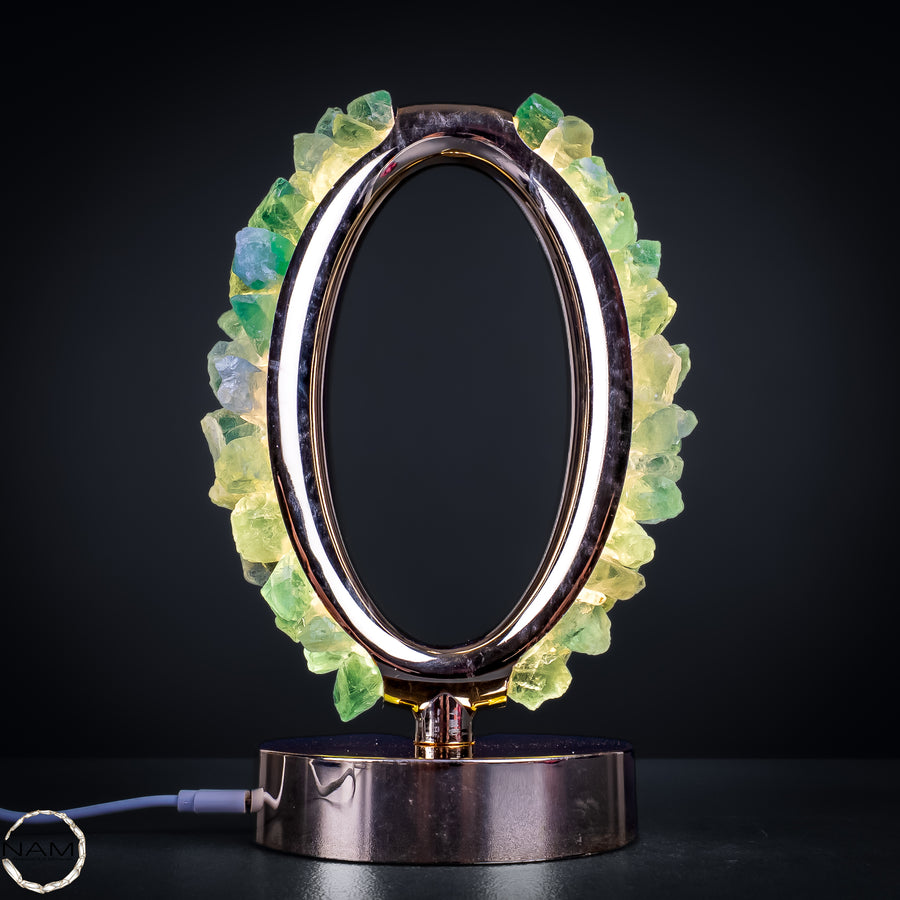 Natürliche Fluorit-Lampe aus Brasilien – 501,11 g