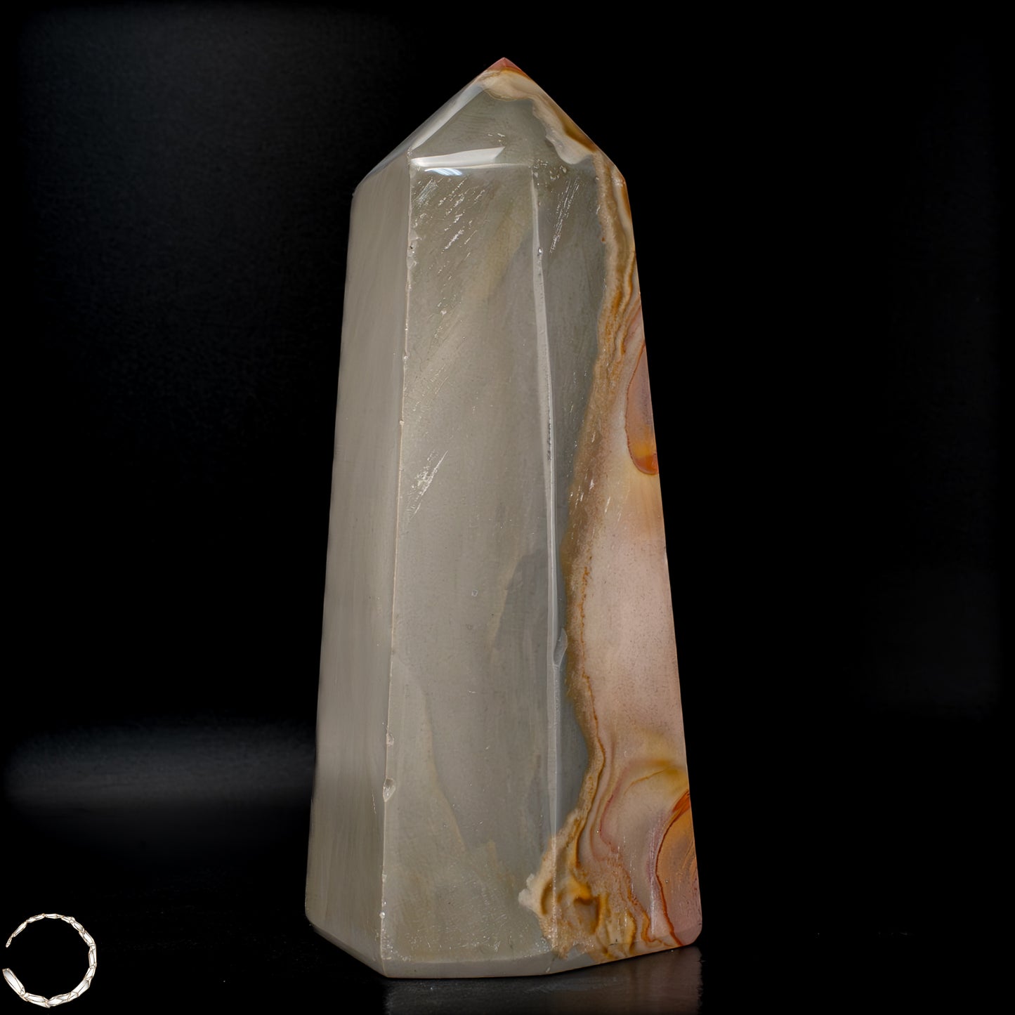 Natürlicher Polychromer Jaspis Obelisk -683,38 g