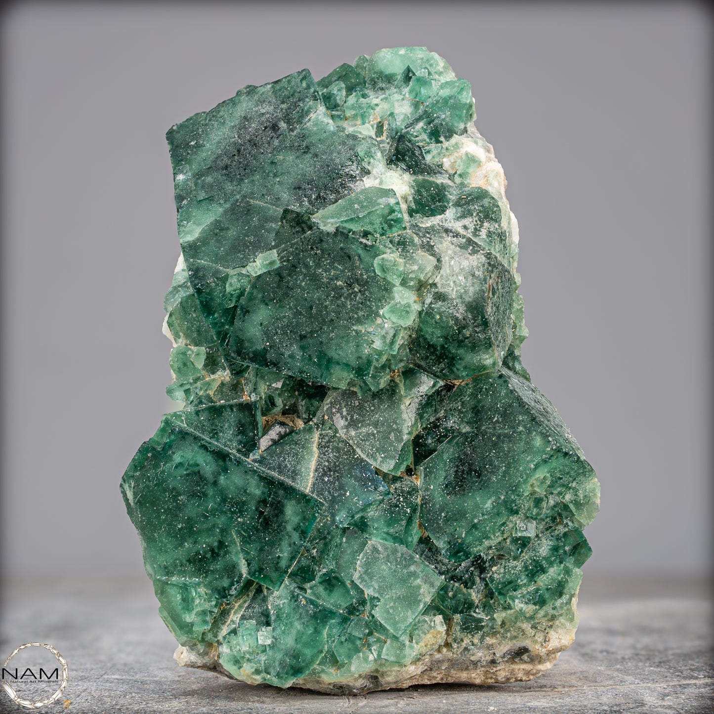 Natürliche Grüne Fluorit Kristalle auf Matrix - 1140,44g