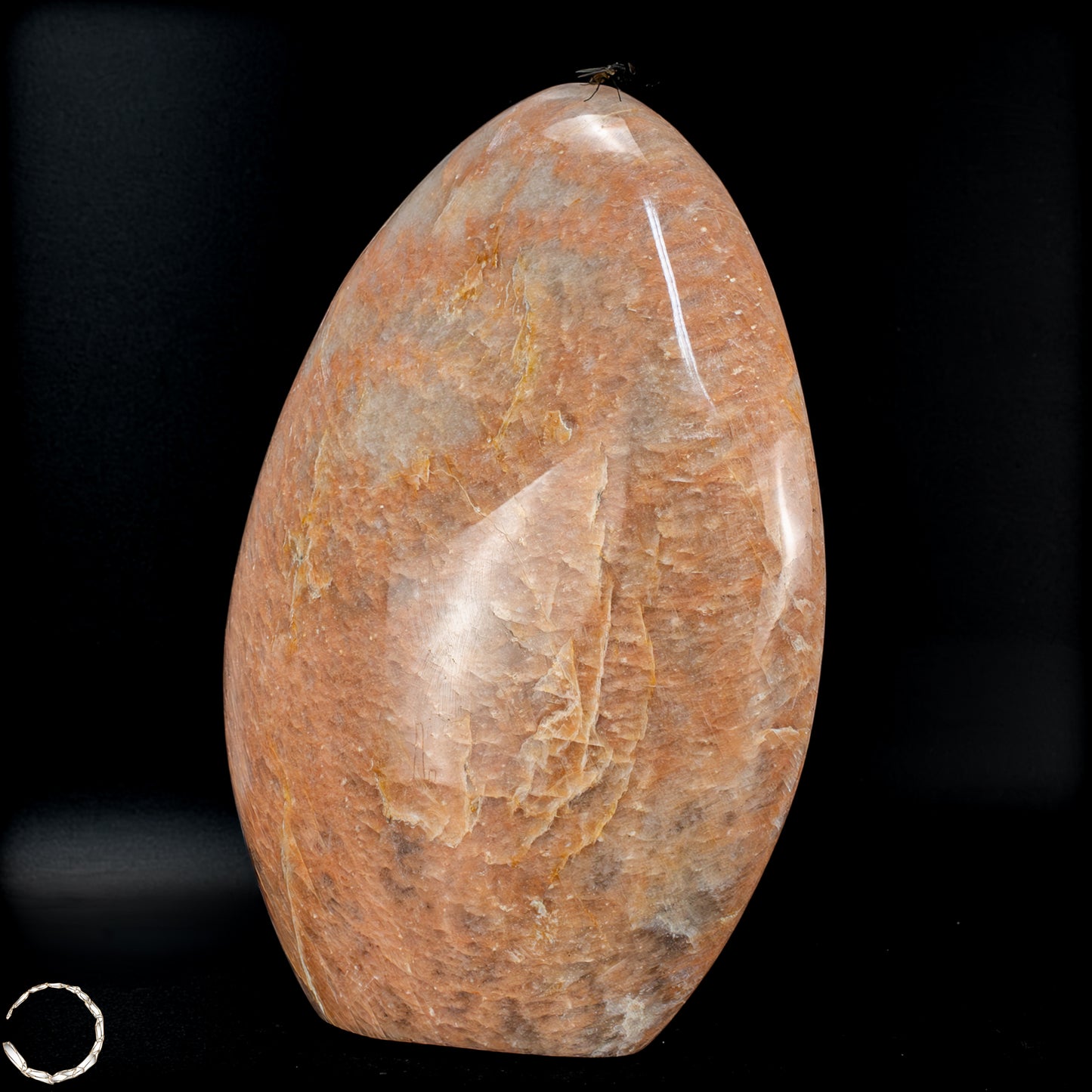 Natürliche Pfirsich-Mondstein Freiform -965,65 g