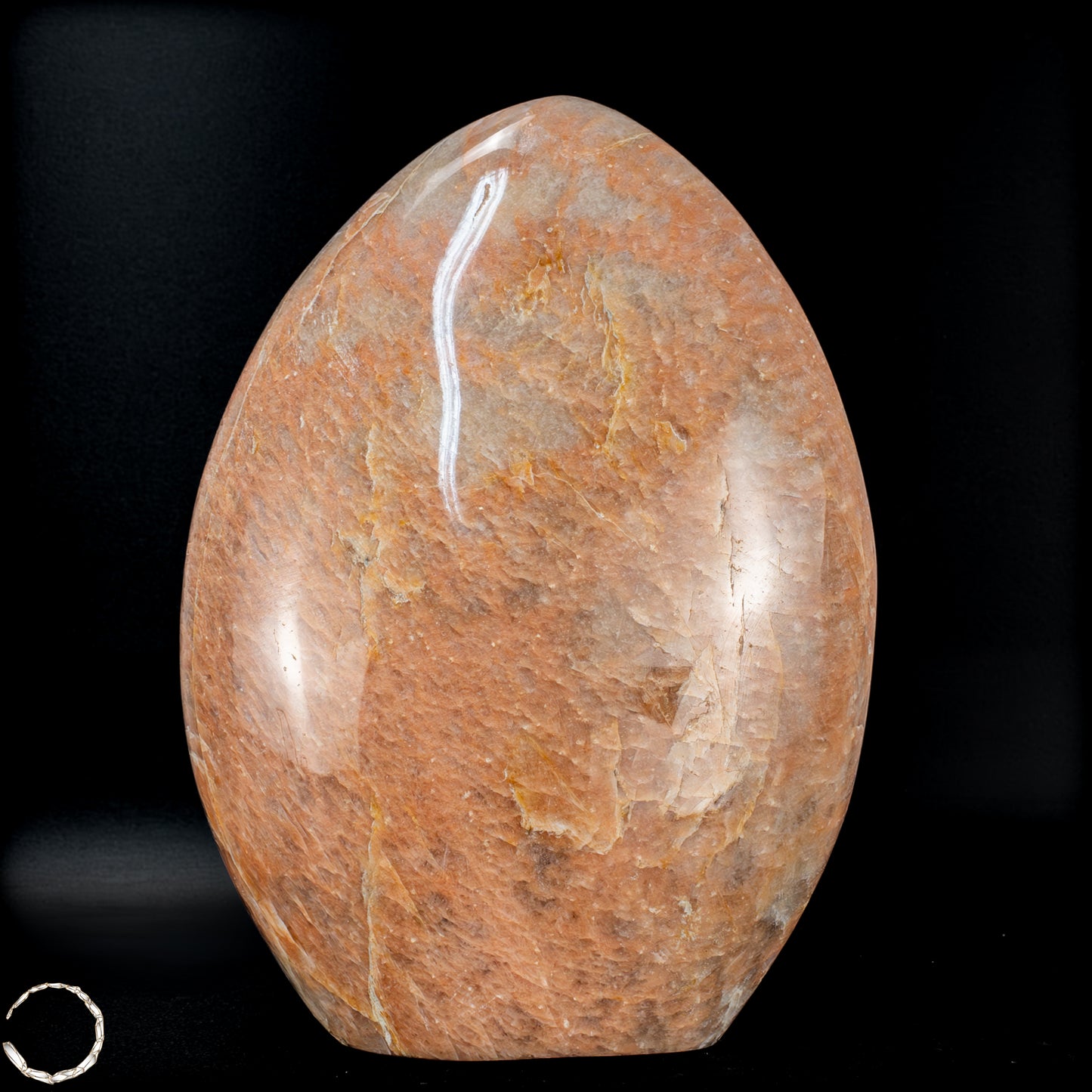Natürliche Pfirsich-Mondstein Freiform -965,65 g