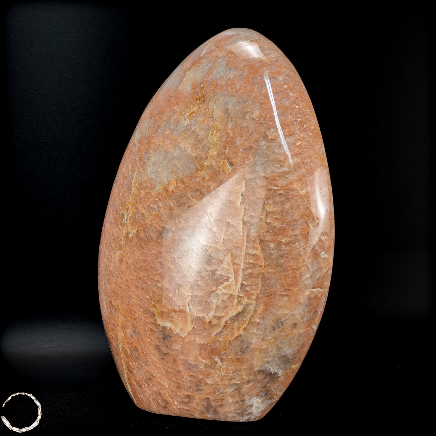 Natürliche Pfirsich-Mondstein Freiform -965,65 g