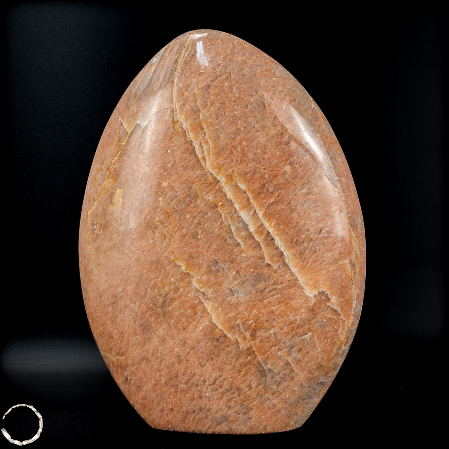 Natürliche Pfirsich-Mondstein Freiform -965,65 g