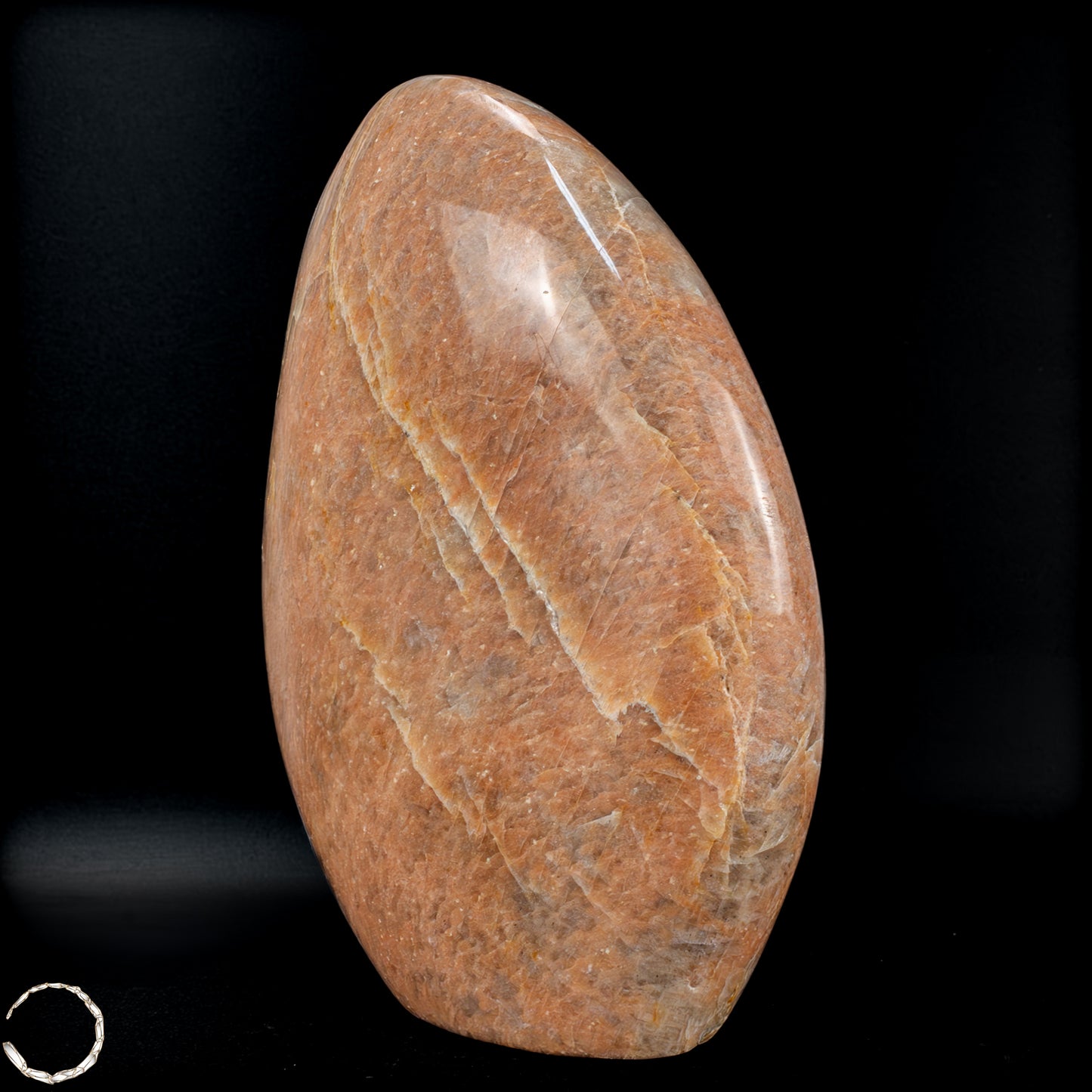 Natürliche Pfirsich-Mondstein Freiform -965,65 g