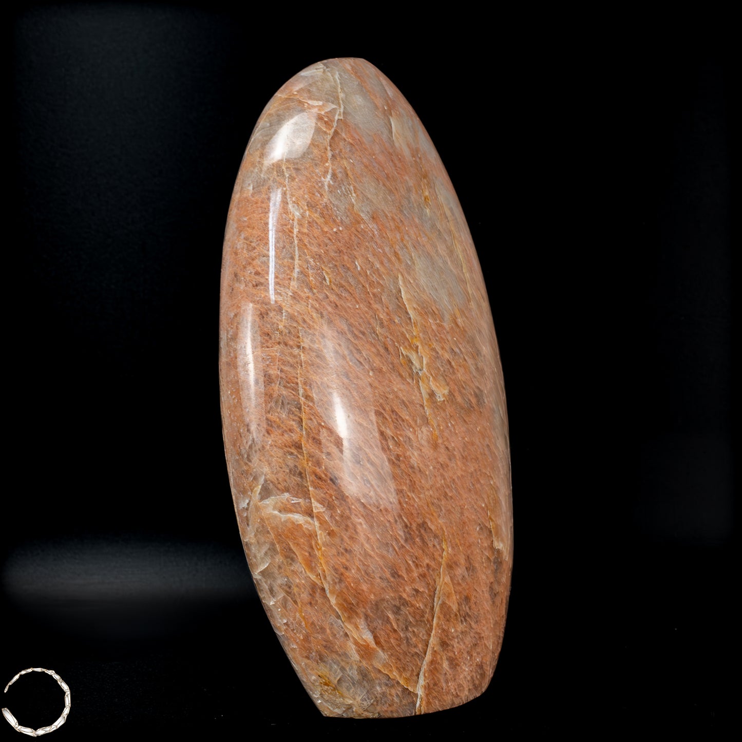 Natürliche Pfirsich-Mondstein Freiform -965,65 g