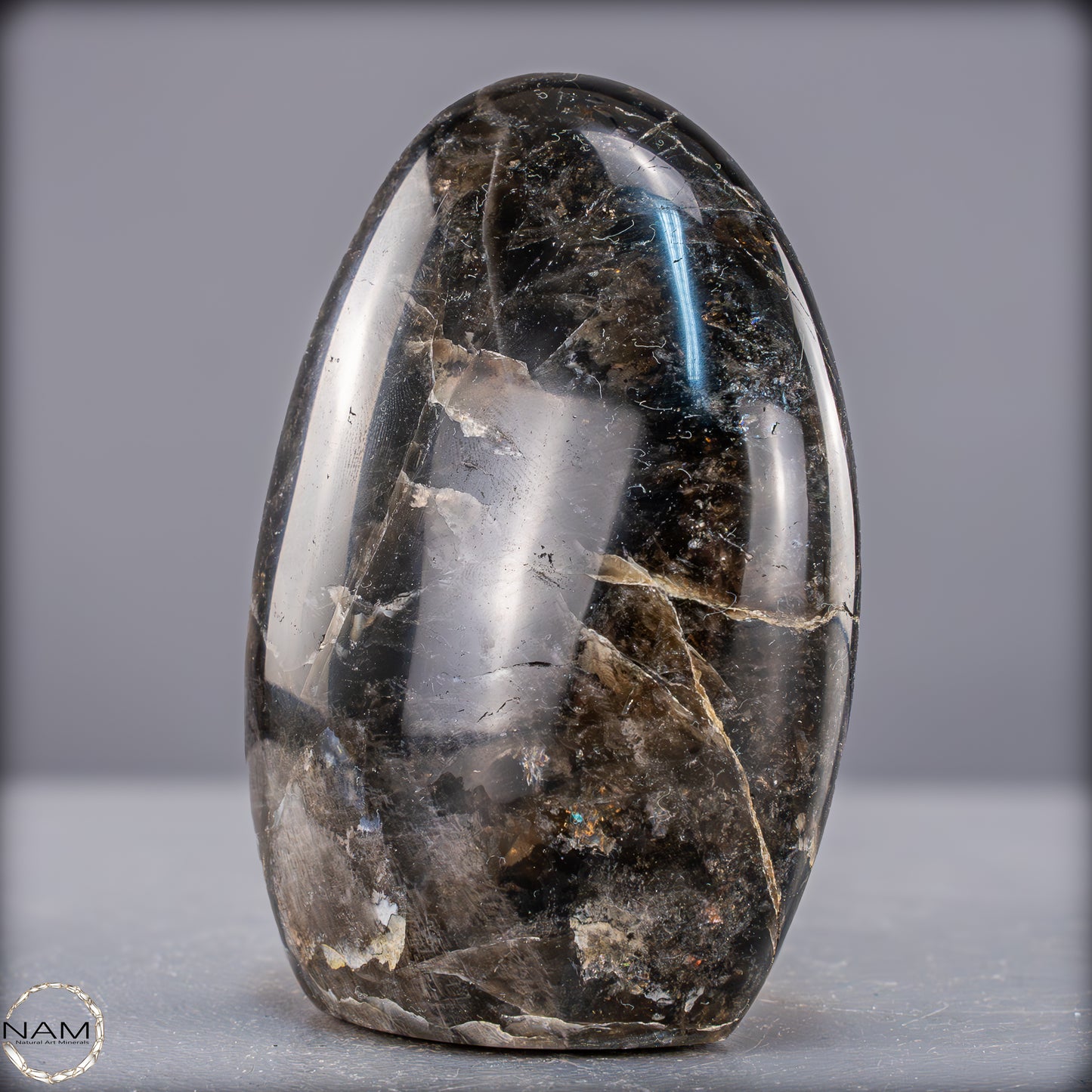 Natürliche Rauchquarz Kristall Freiform aus Brasilien - 732,75g