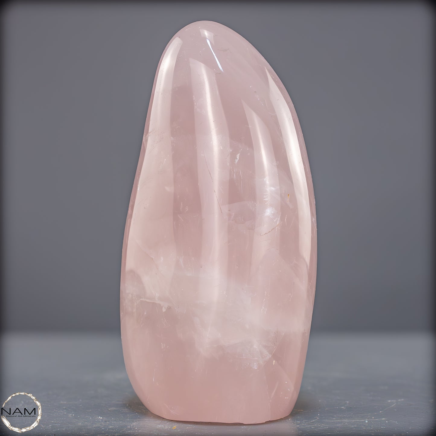 Natürliche Rosenquarz-Kristall Freiform aus Brasilien - 869,45g