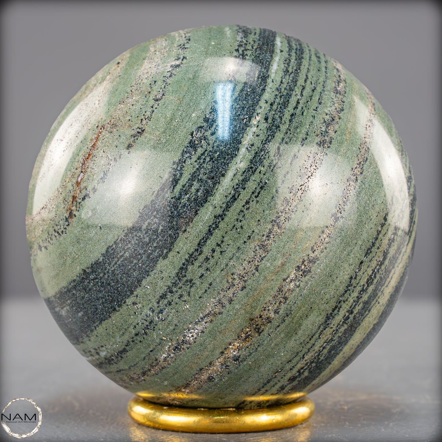 Natürliche Gebänderte Kambaba-Kristall (Eldarit) Kugel - 978,49g