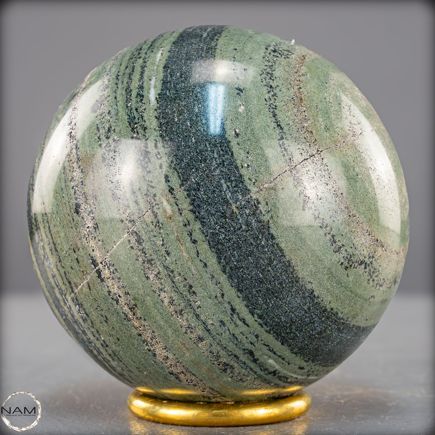 Natürliche Gebänderte Kambaba-Kristall (Eldarit) Kugel - 978,49g