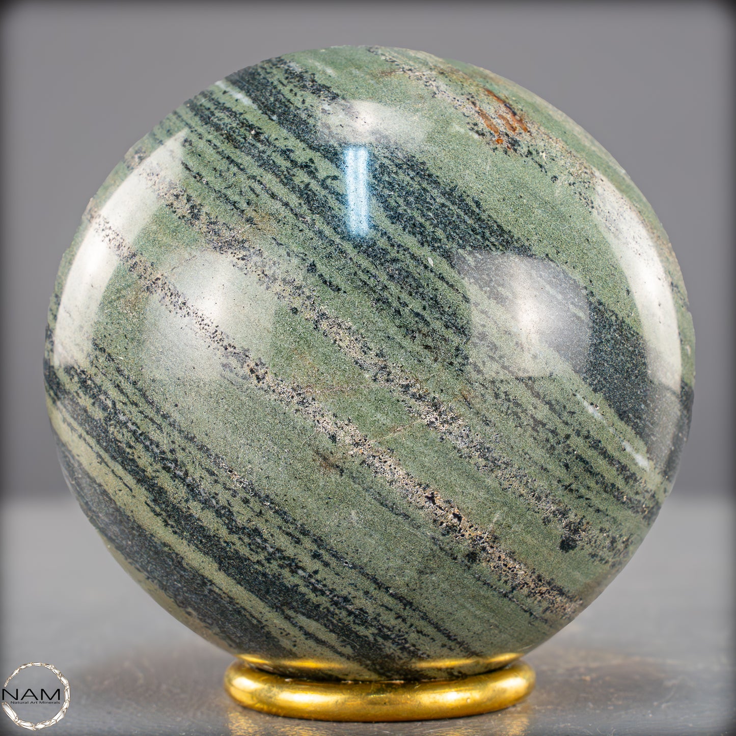 Natürliche Gebänderte Kambaba-Kristall (Eldarit) Kugel - 978,49g