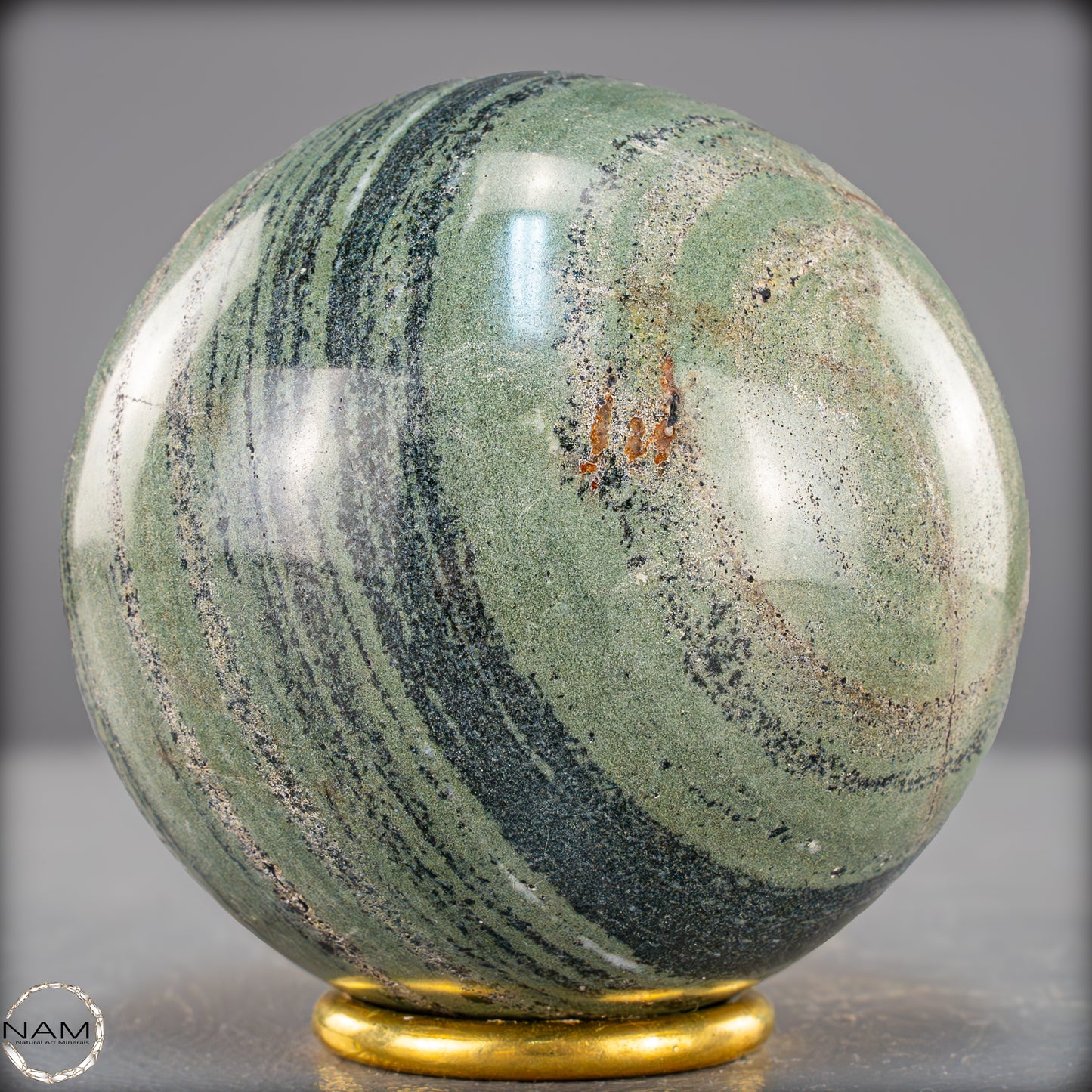 Natürliche Gebänderte Kambaba-Kristall (Eldarit) Kugel - 978,49g