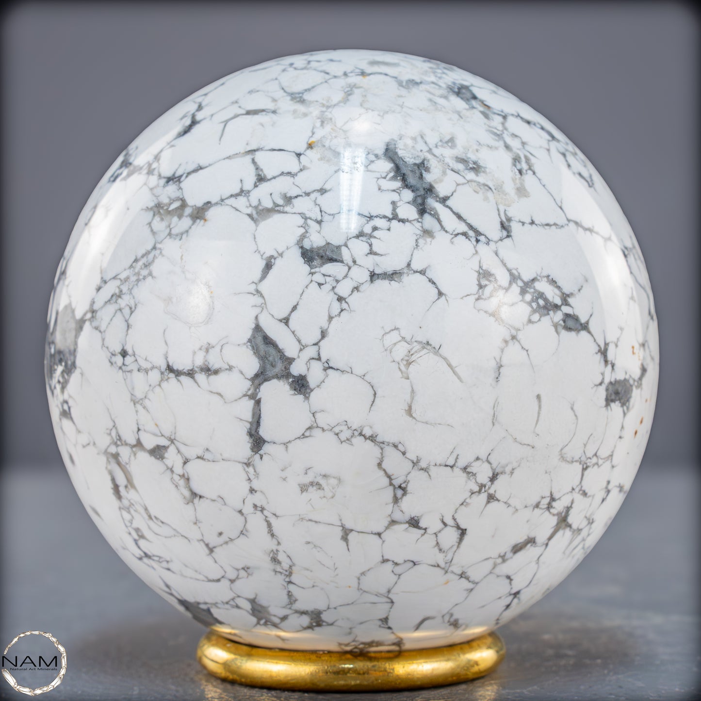 Natürliche Howlith-Kugel - 871,27g - 84mm