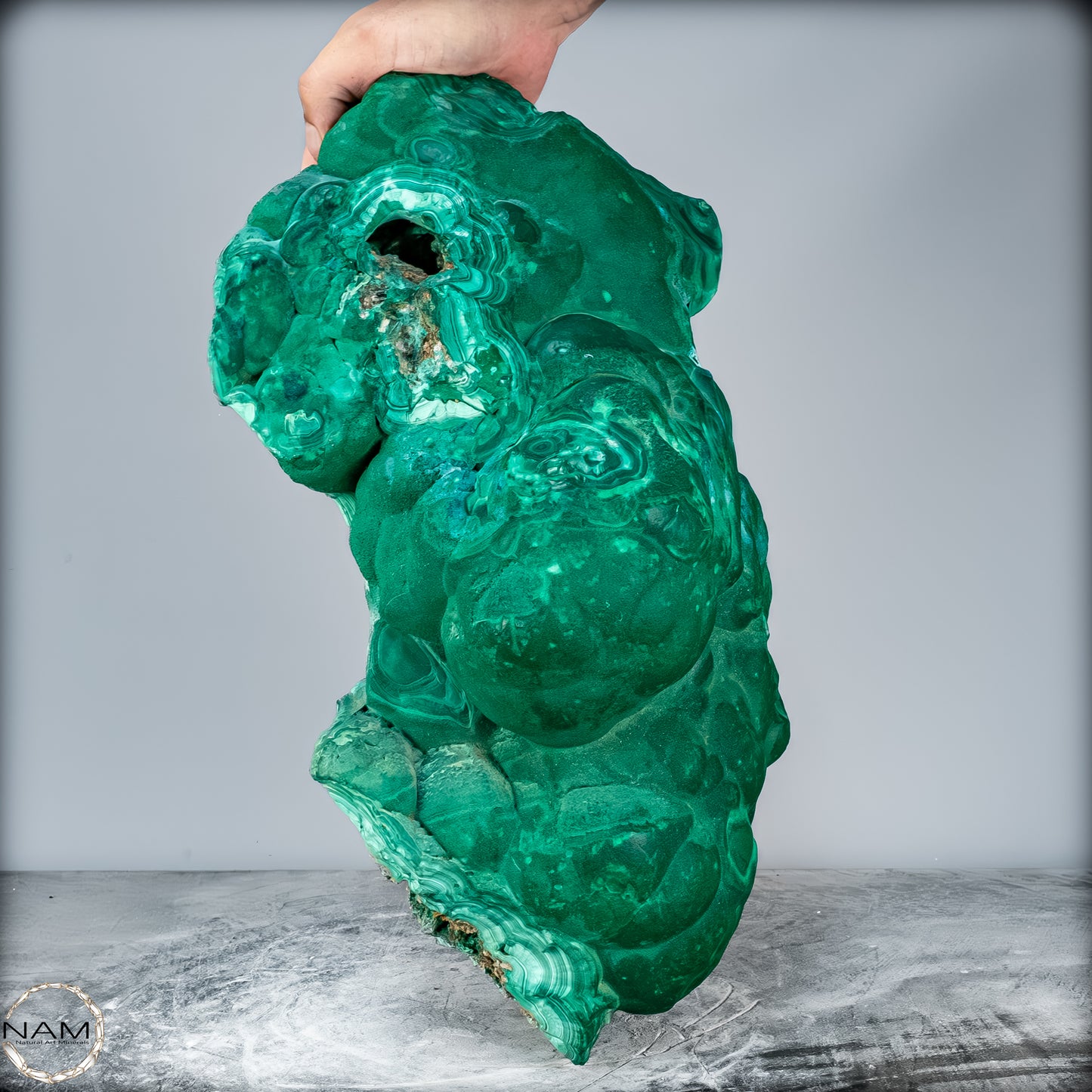 Natürlicher Botryoidaler Chrysokolla, Malachit und Quartz, sehr selten - 30123,65g