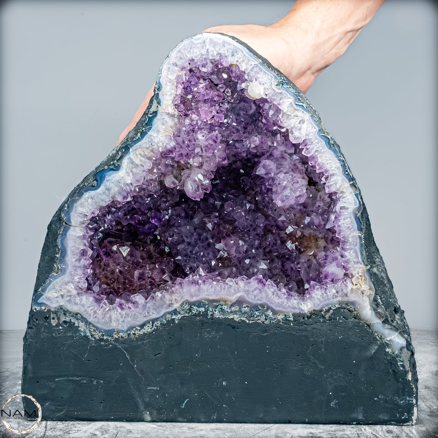 Natürliche Intensive Amethyst-Achat-Kristall Kathedrale/Druse - 17801,77g