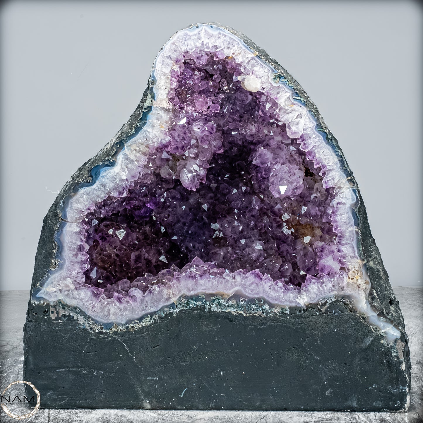 Natürliche Intensive Amethyst-Achat-Kristall Kathedrale/Druse - 17801,77g
