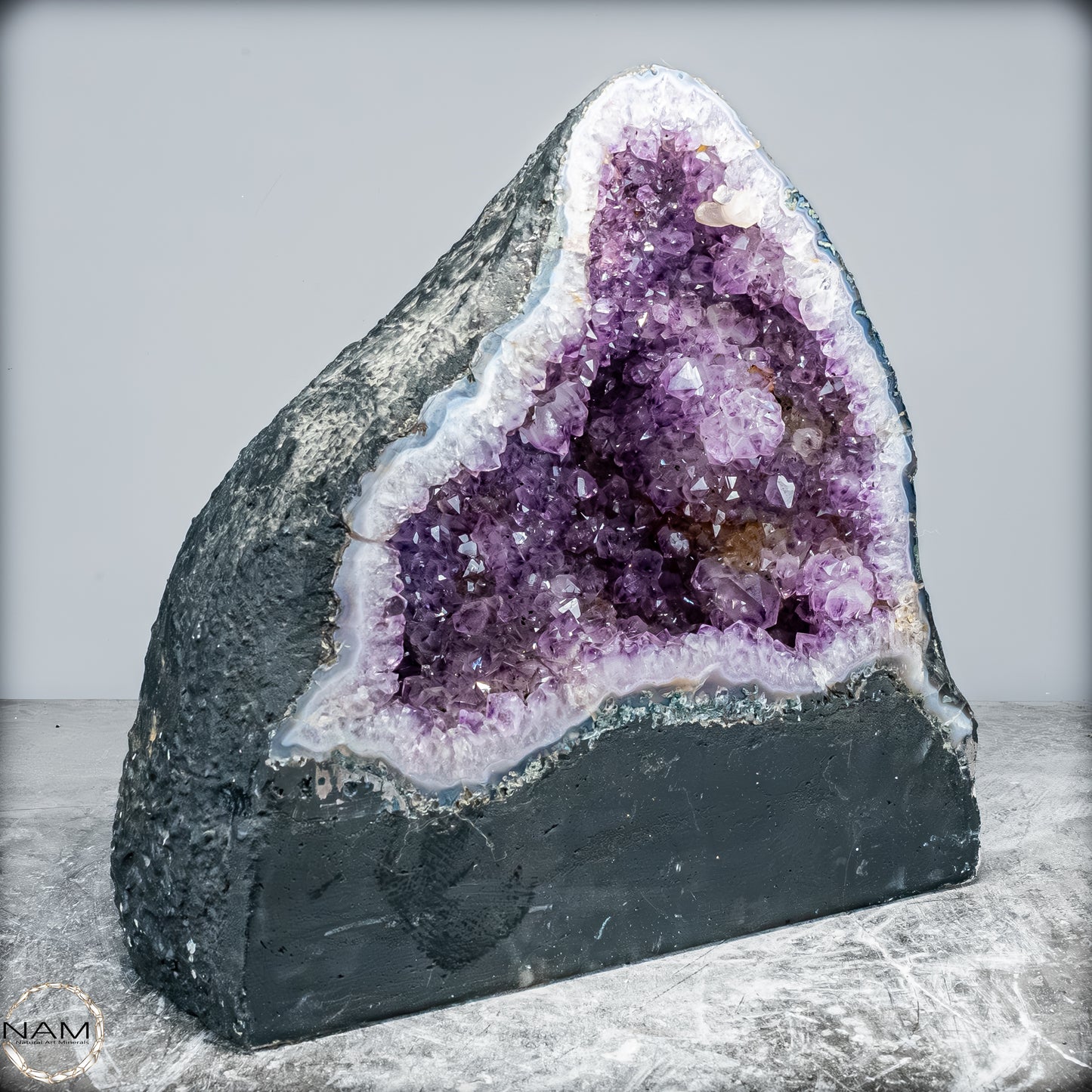 Natürliche Intensive Amethyst-Achat-Kristall Kathedrale/Druse - 17801,77g