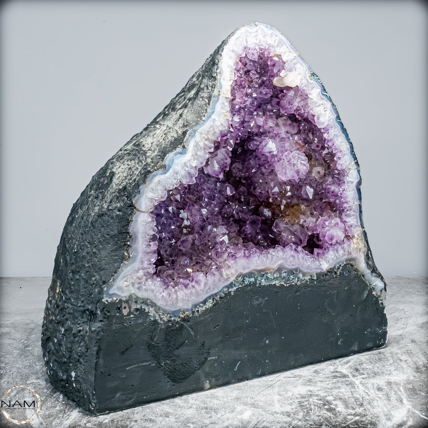 Natürliche Intensive Amethyst-Achat-Kristall Kathedrale/Druse - 17801,77g
