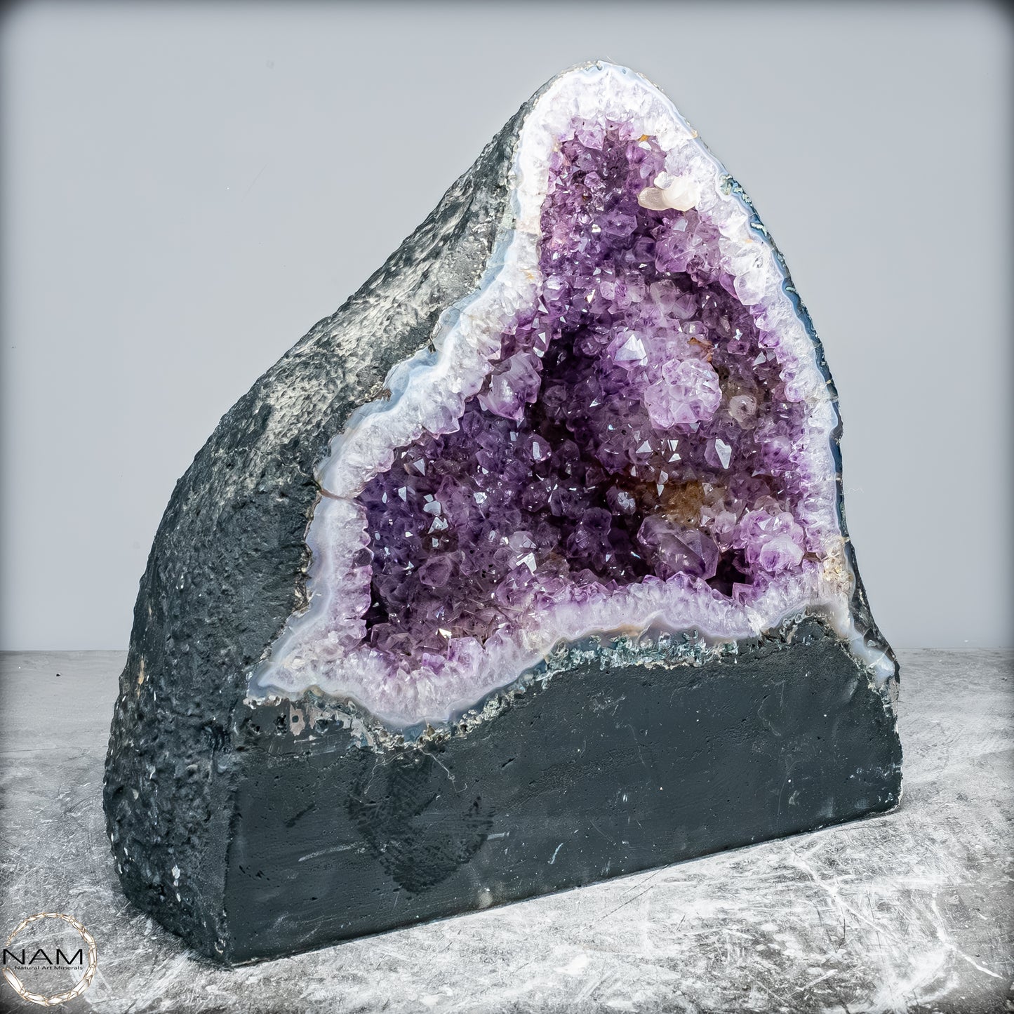 Natürliche Intensive Amethyst-Achat-Kristall Kathedrale/Druse - 17801,77g