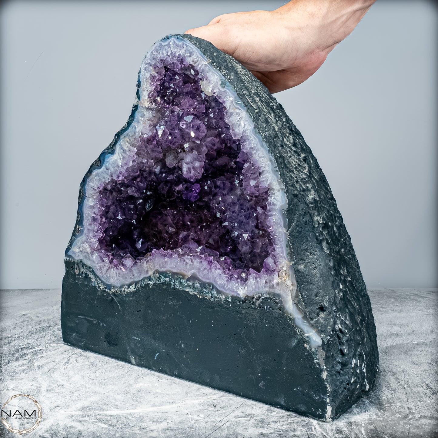 Natürliche Intensive Amethyst-Achat-Kristall Kathedrale/Druse - 17801,77g