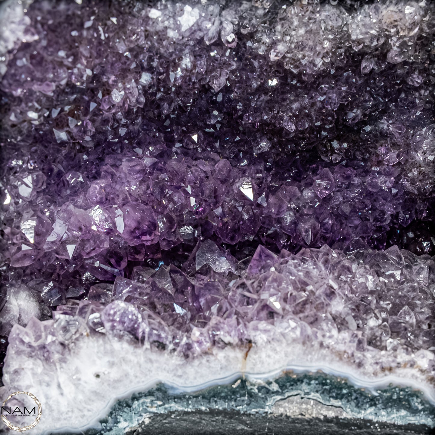 Natürliche Intensive Amethyst-Achat-Kristall Kathedrale/Druse - 19109,31g
