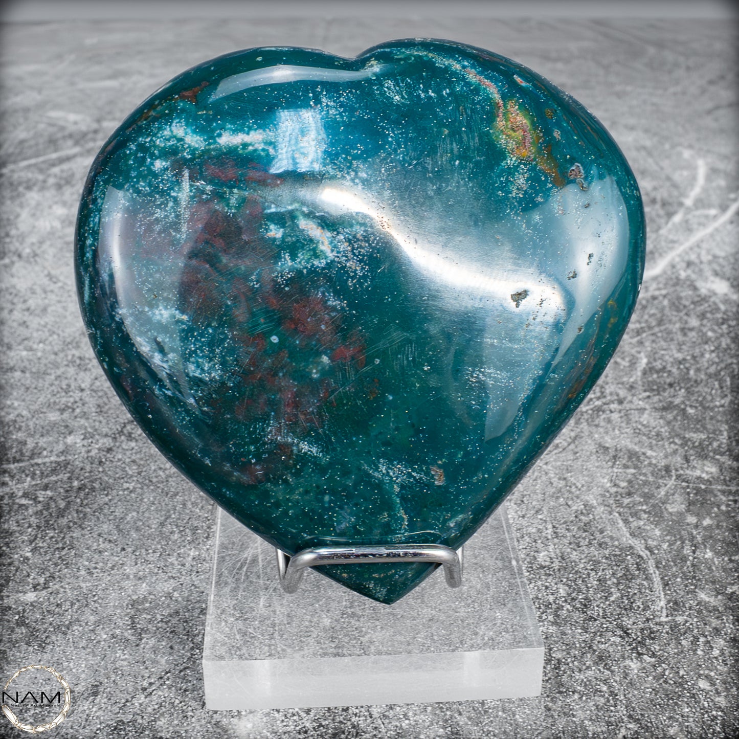 Natürliche Ozean-Jaspis Herz- 316,25 g