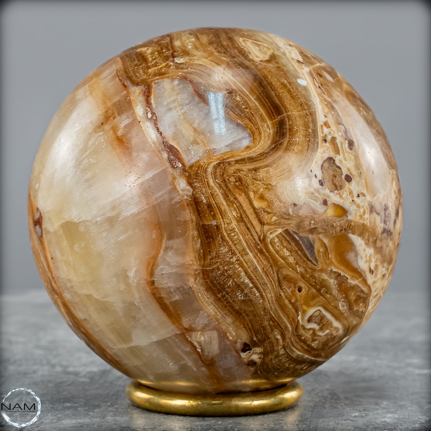 Natürliche Aragonit-Kristall Kugel - 916,62g