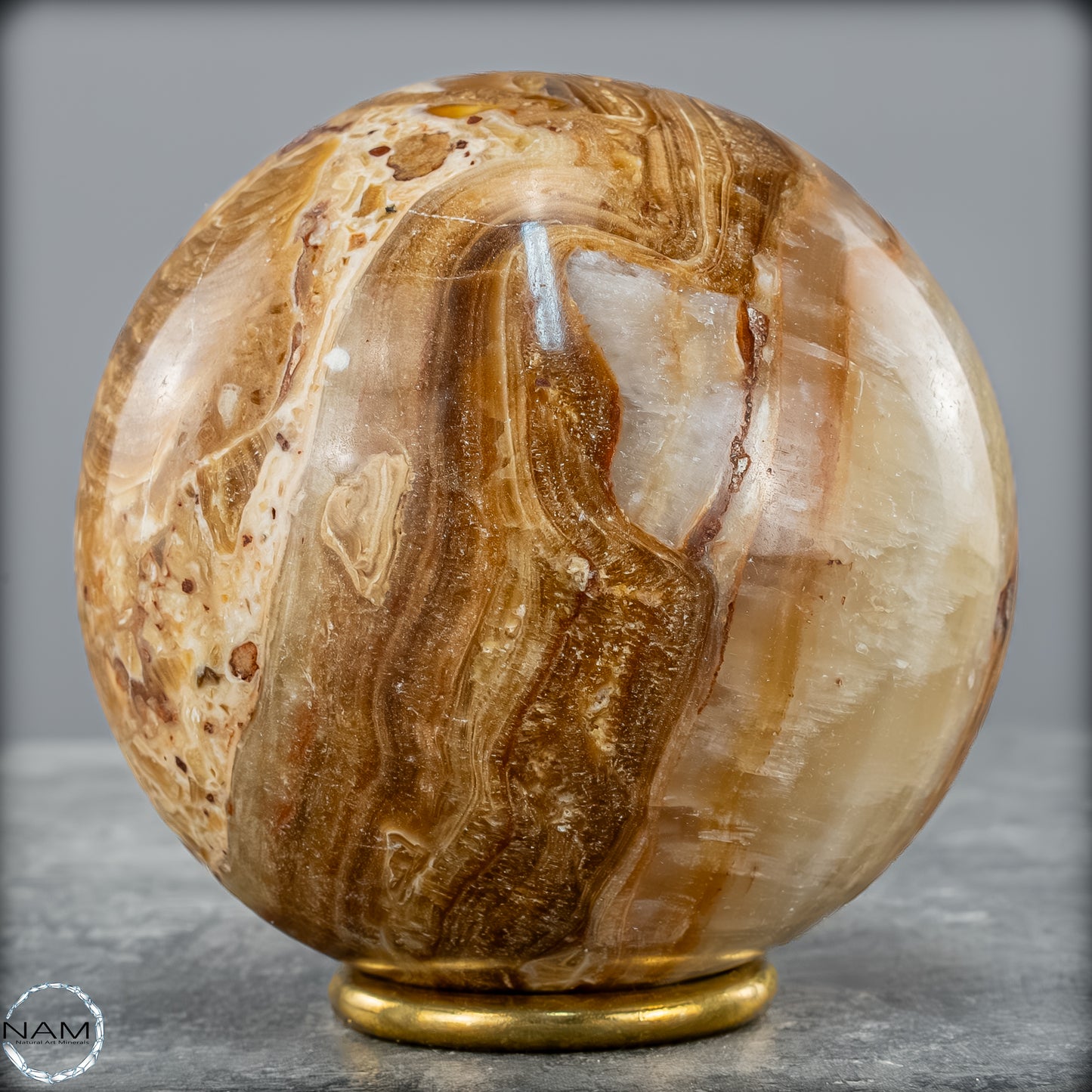 Natürliche Aragonit-Kristall Kugel - 916,62g