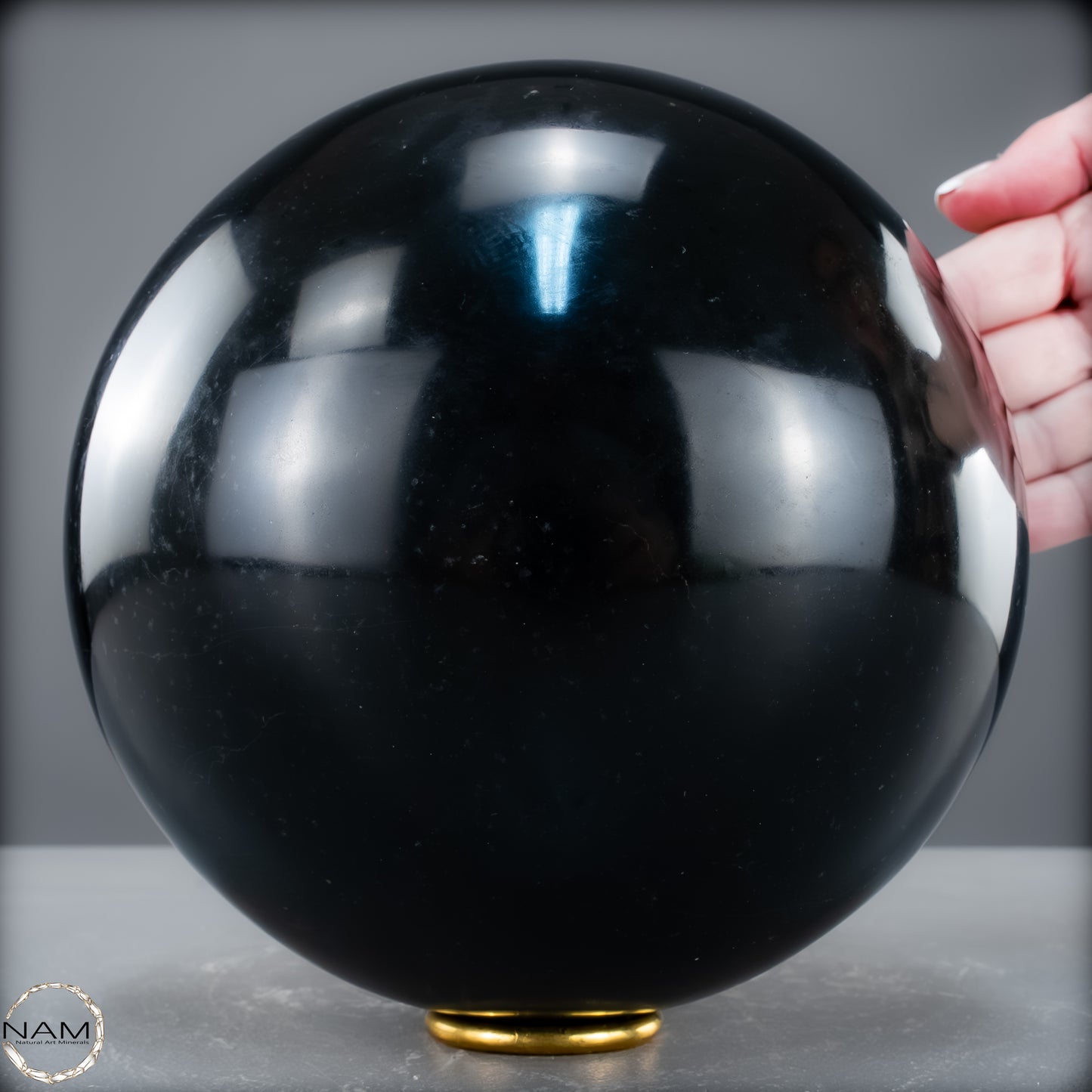 Schwarze Tourmalin-Kristall Kugel aus Brasilien - 7569,14 g