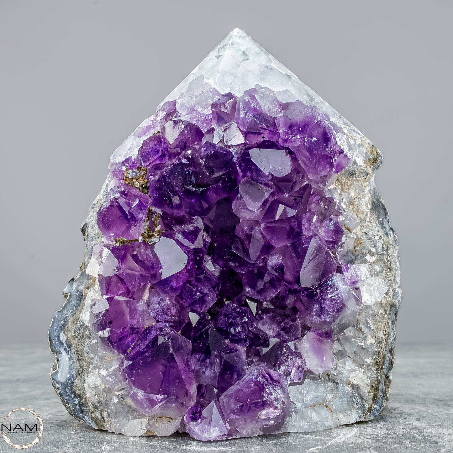 Natürliche Amethyst-Kristall Druse/Spitze - 891,16g