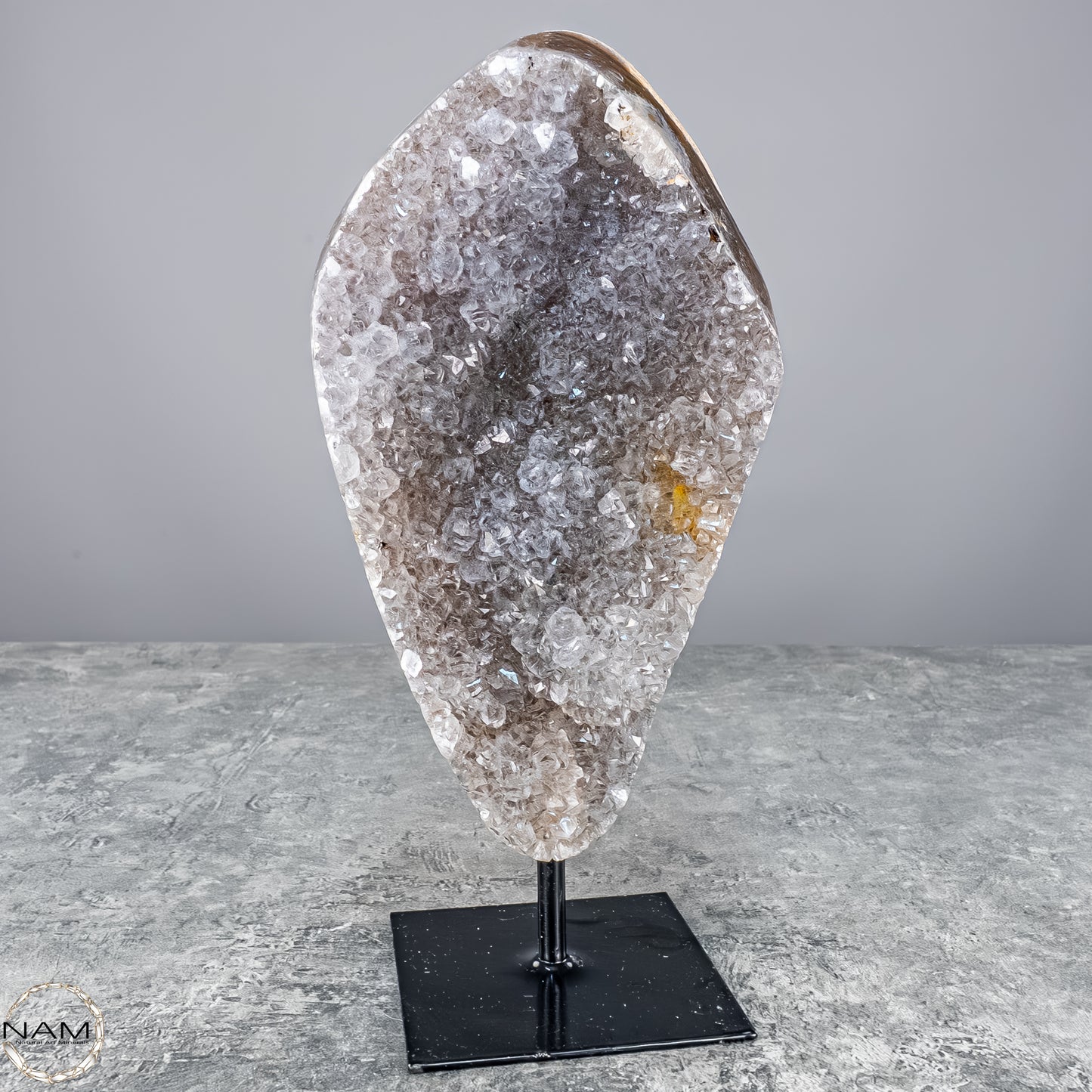 Achat-Druse auf Ständer – Ein Naturjuwel voller Tiefe - 1007,71g