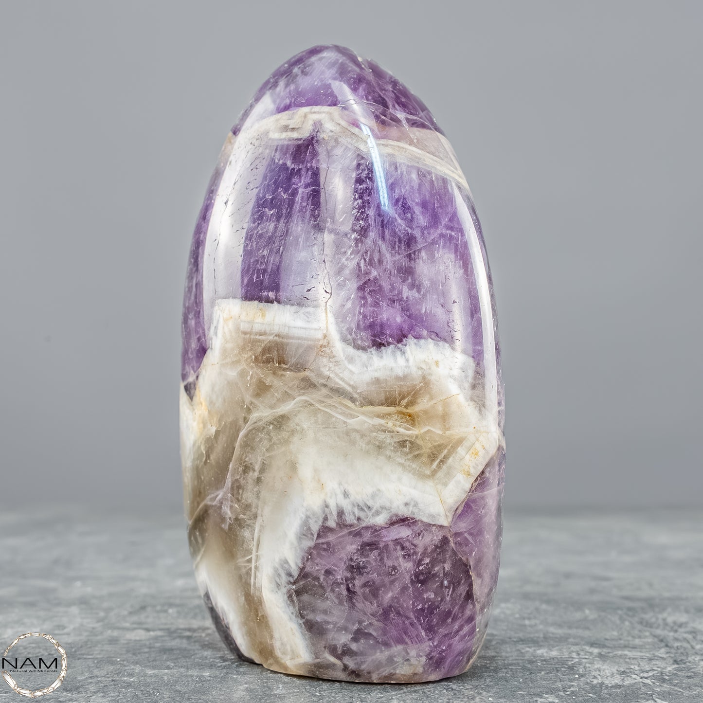 Amethyst Chevron Freiform – Harmonie aus Kraft und Klarheit 558,16g