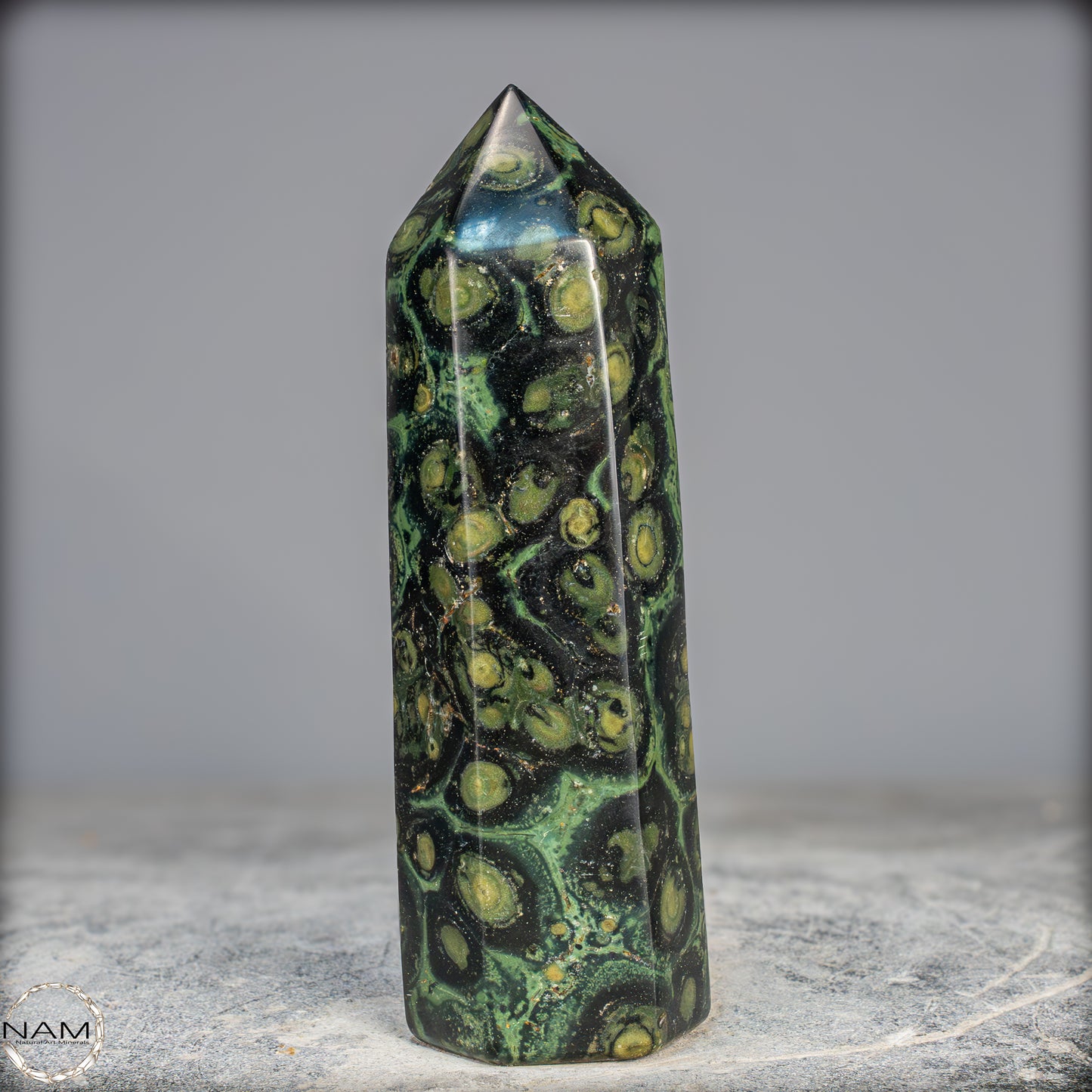 Natürlicher Kambaba-Jaspis Obelisk - 753,31g