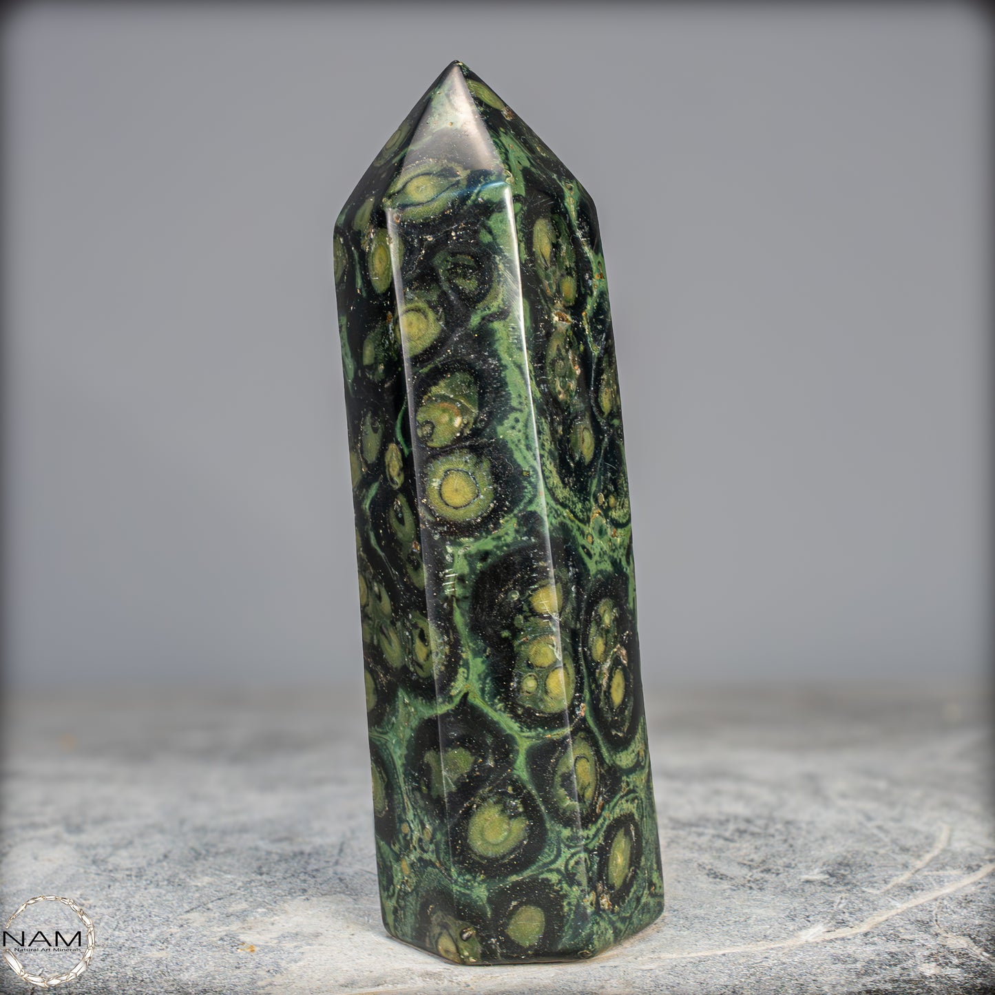 Natürlicher Kambaba-Jaspis Obelisk - 753,31g