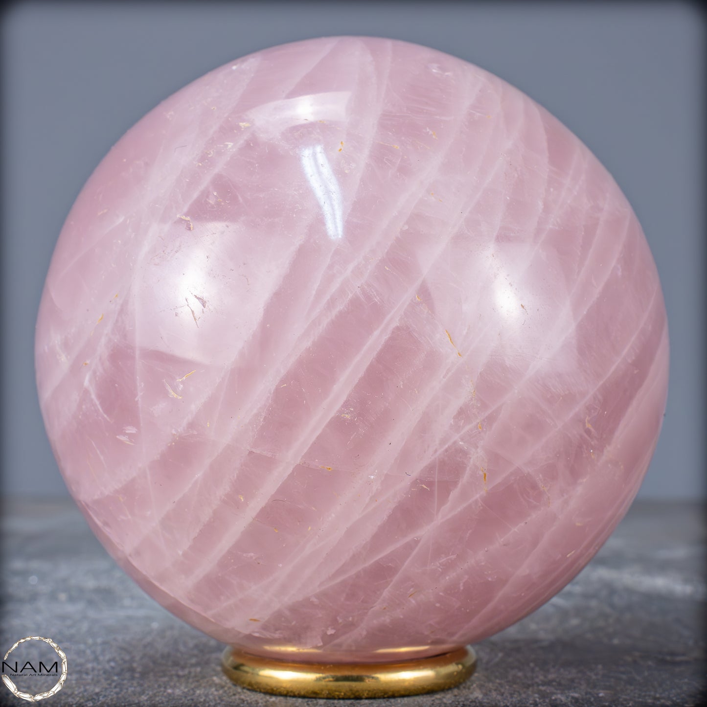 Natürliche Rosenquarz Kristall-Kugel aus Brasilien - 1339,48g - 103mm