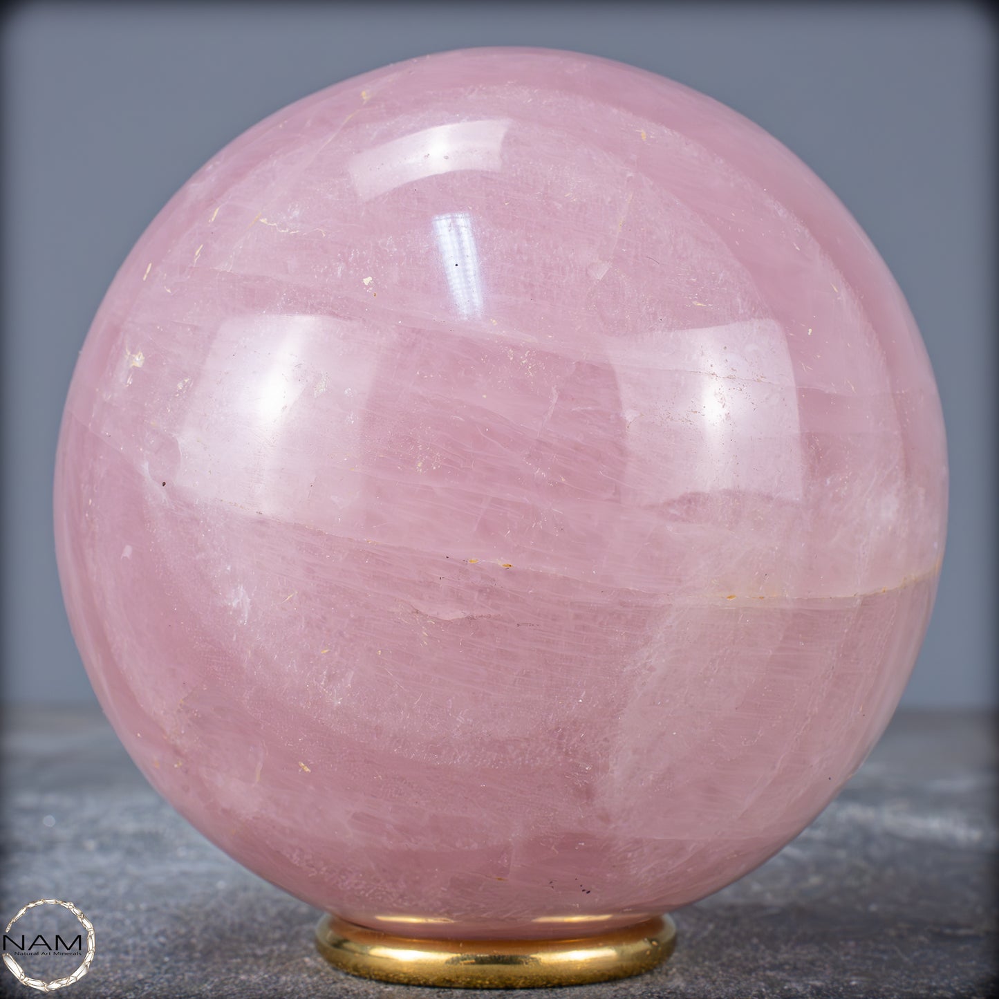 Natürliche Rosenquarz Kristall-Kugel aus Brasilien - 1339,48g - 103mm