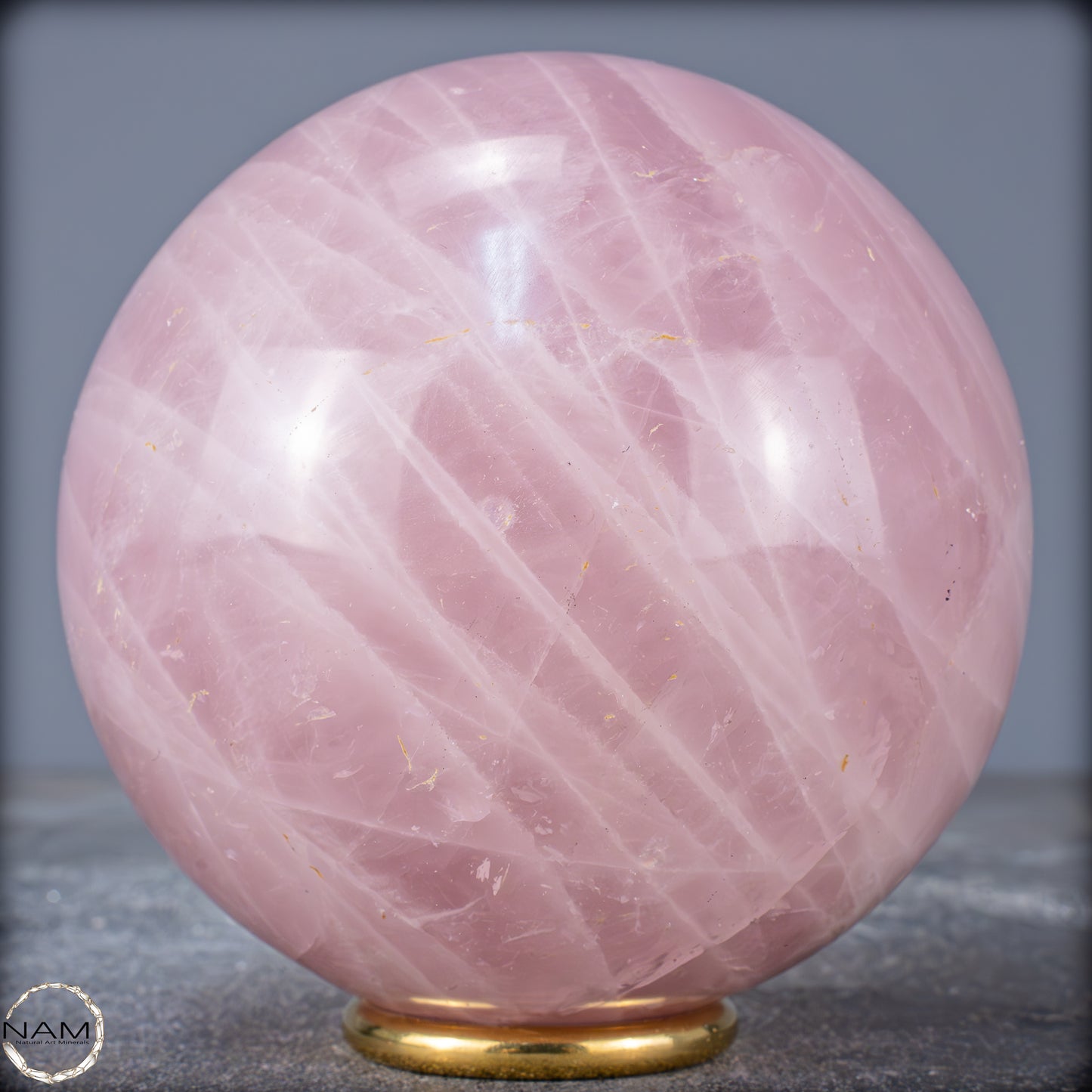 Natürliche Rosenquarz Kristall-Kugel aus Brasilien - 1339,48g - 103mm