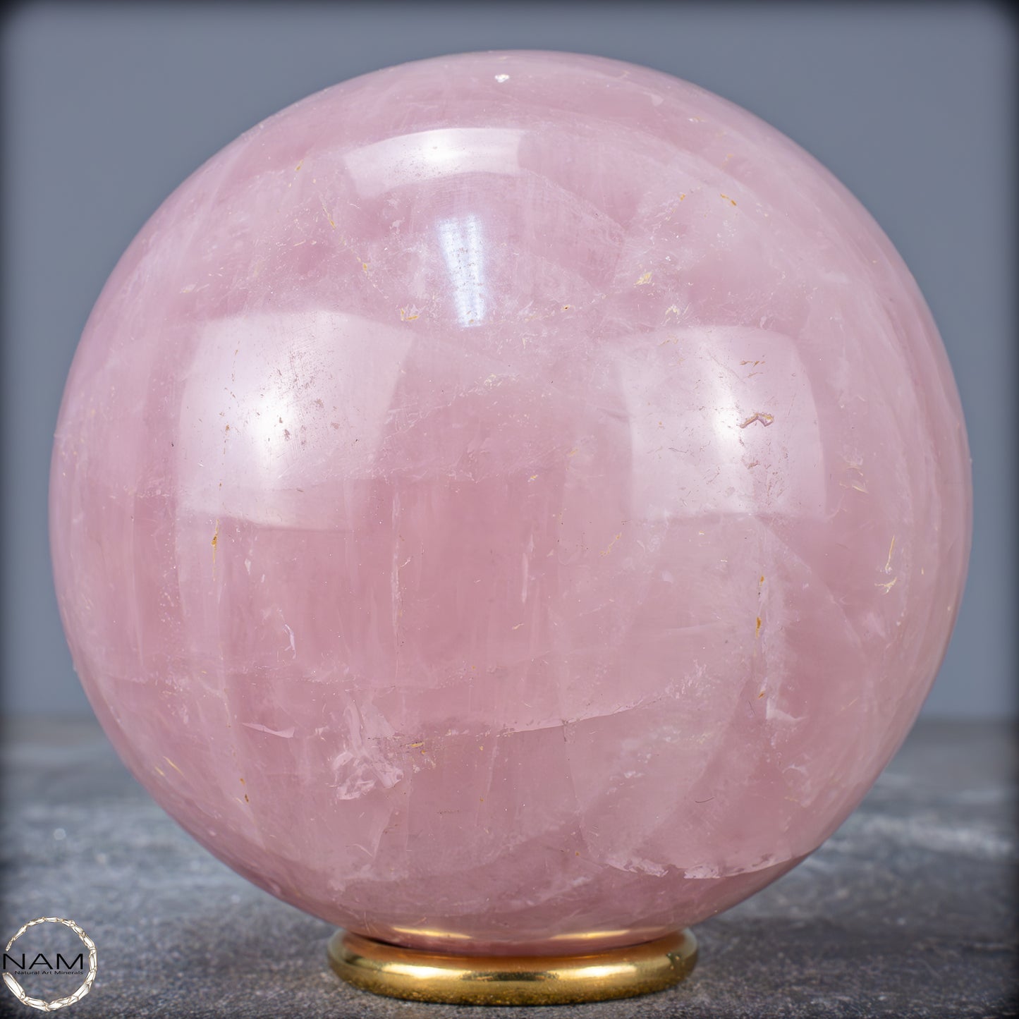 Natürliche Rosenquarz Kristall-Kugel aus Brasilien - 1339,48g - 103mm
