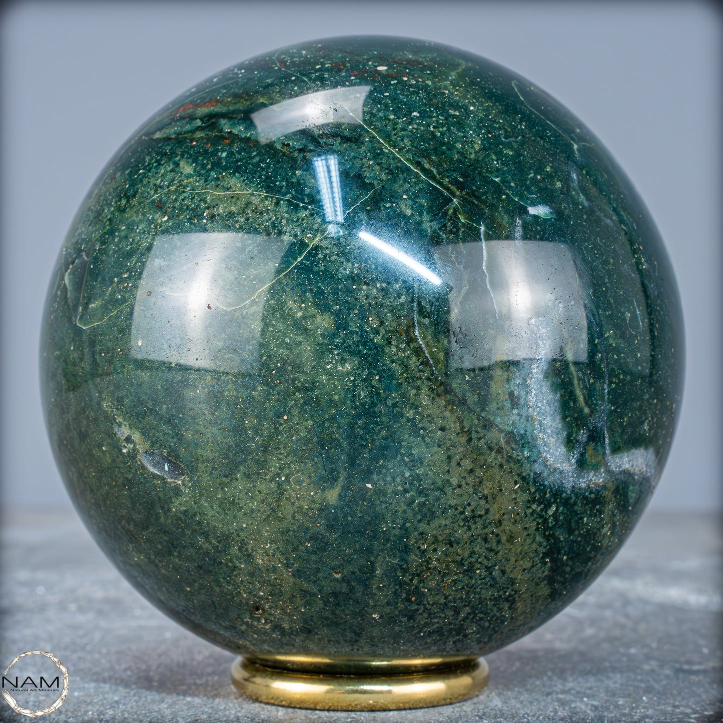 Natürliche Ocean-Jaspis-Achat Kugel - 1320,17g - 100mm