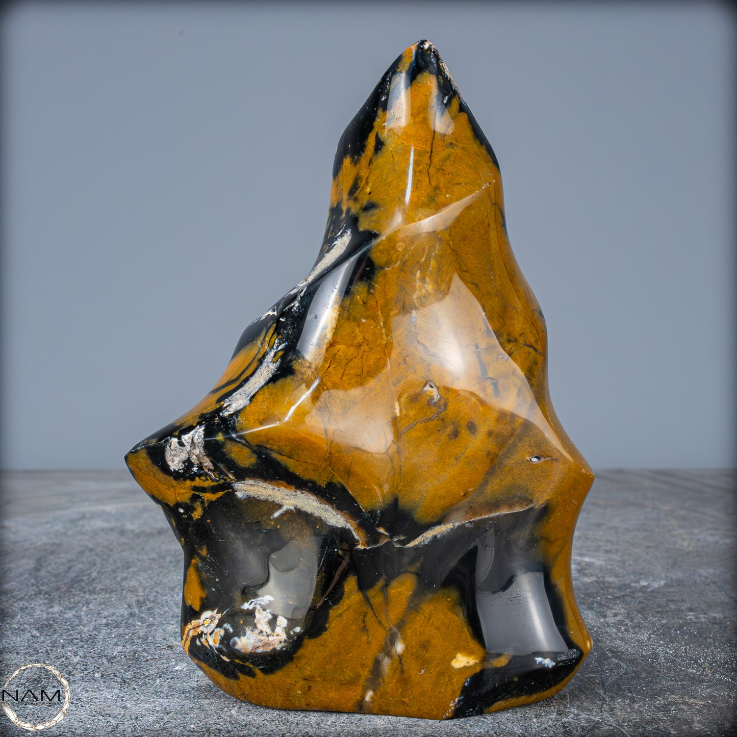 Natürliche Jaspis-Chalcedon Kristallflamme - 948,07g