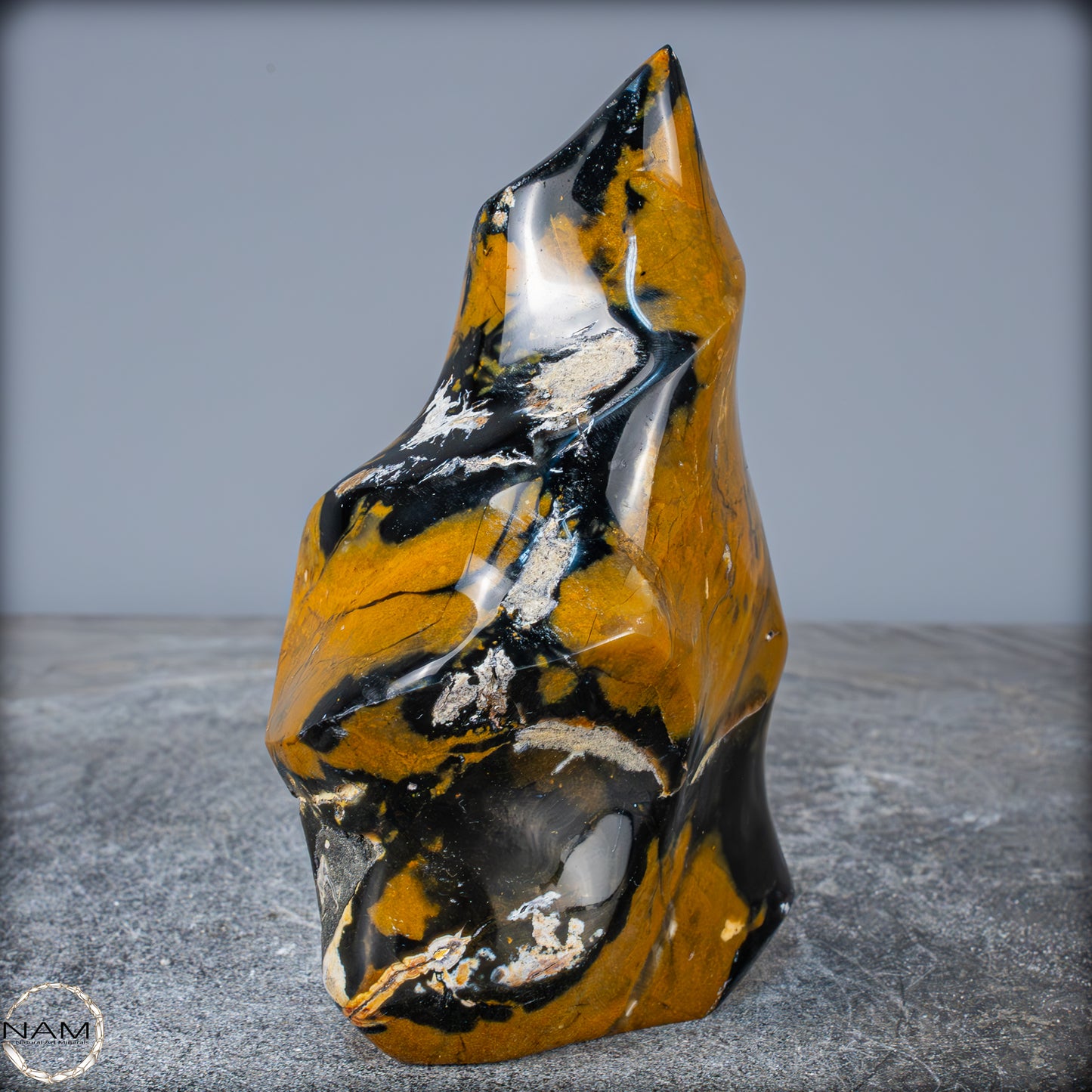 Natürliche Jaspis-Chalcedon Kristallflamme - 948,07g