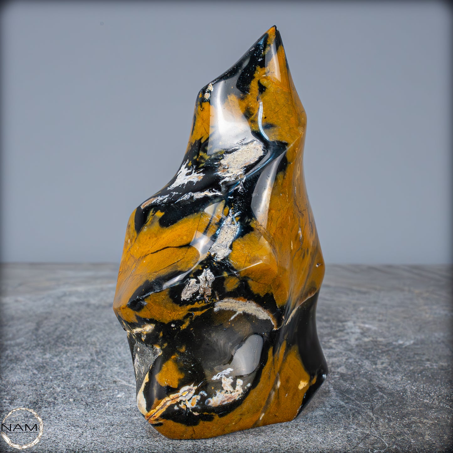 Natürliche Jaspis-Chalcedon Kristallflamme - 948,07g
