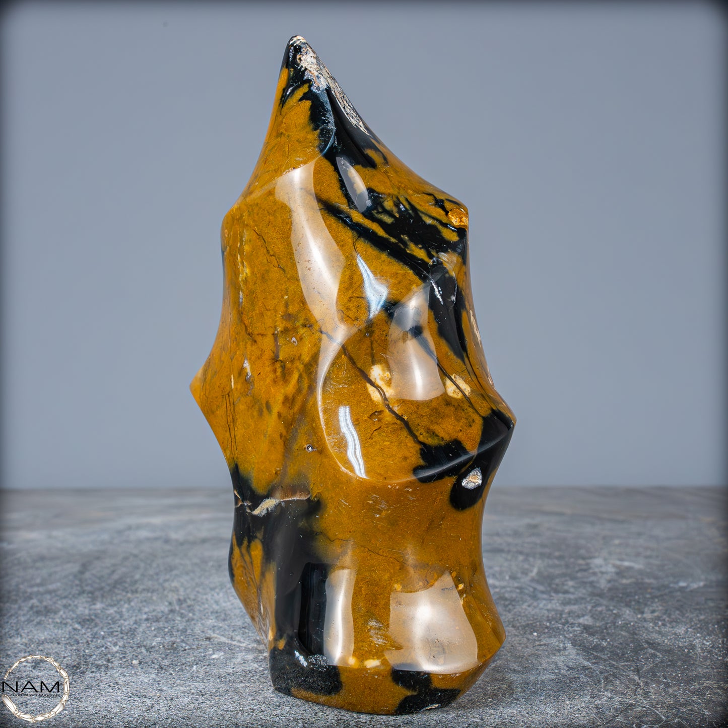 Natürliche Jaspis-Chalcedon Kristallflamme - 948,07g