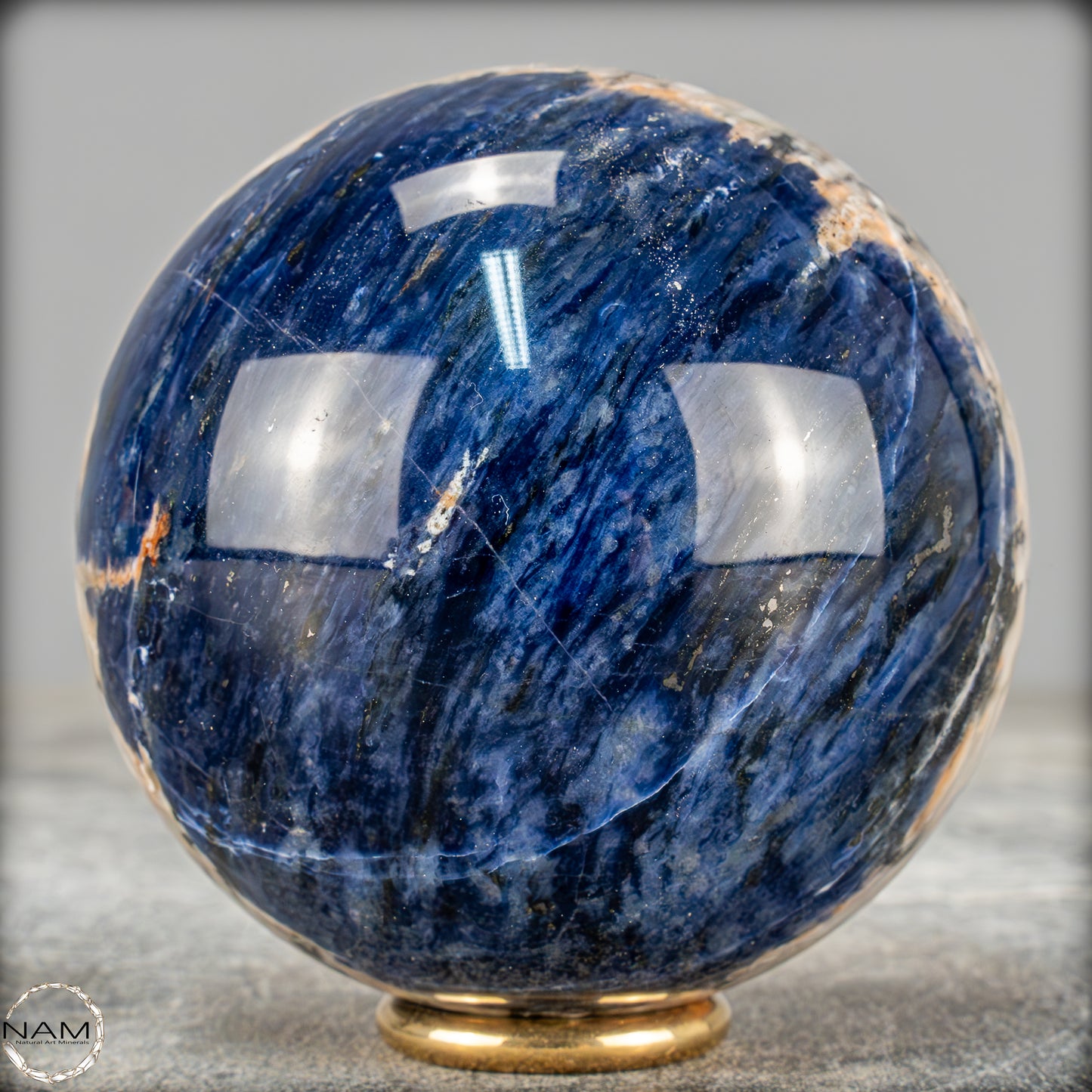 Natürliche Sodalith Kugel – 539,68g - 74,5mm