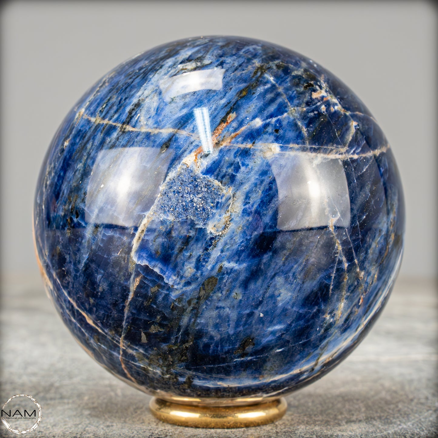 Natürliche Sodalith Kugel – 539,68g - 74,5mm