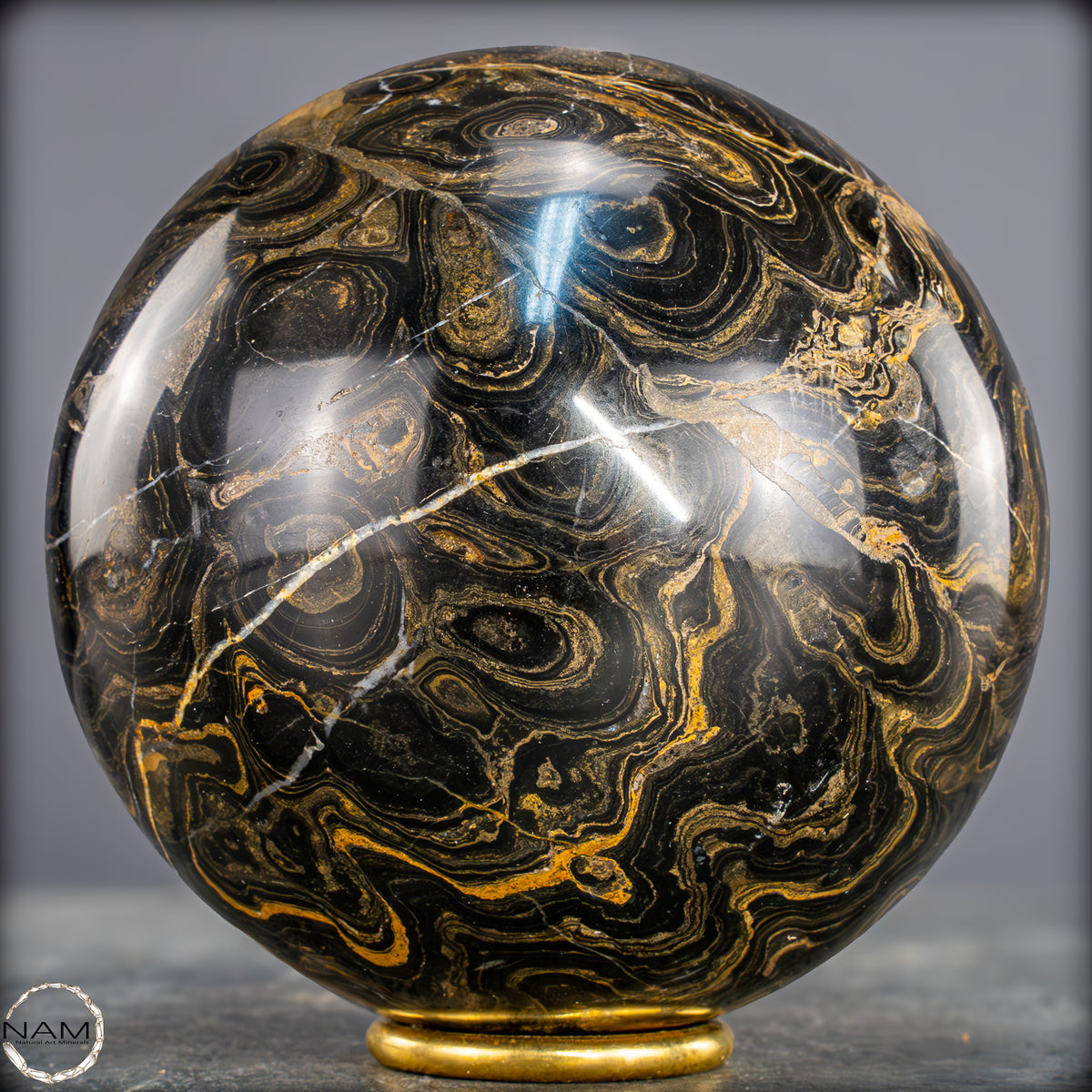 Natürliche Stromatolith -Fossile Algen als Kugel - 2000,15g - 118mm