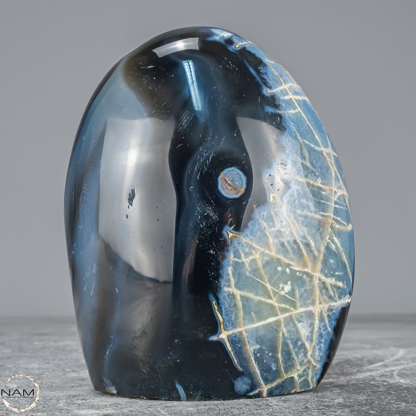 Natürliche Orca-Achat Kristall Freiform aus Brasilien - 1163,95g