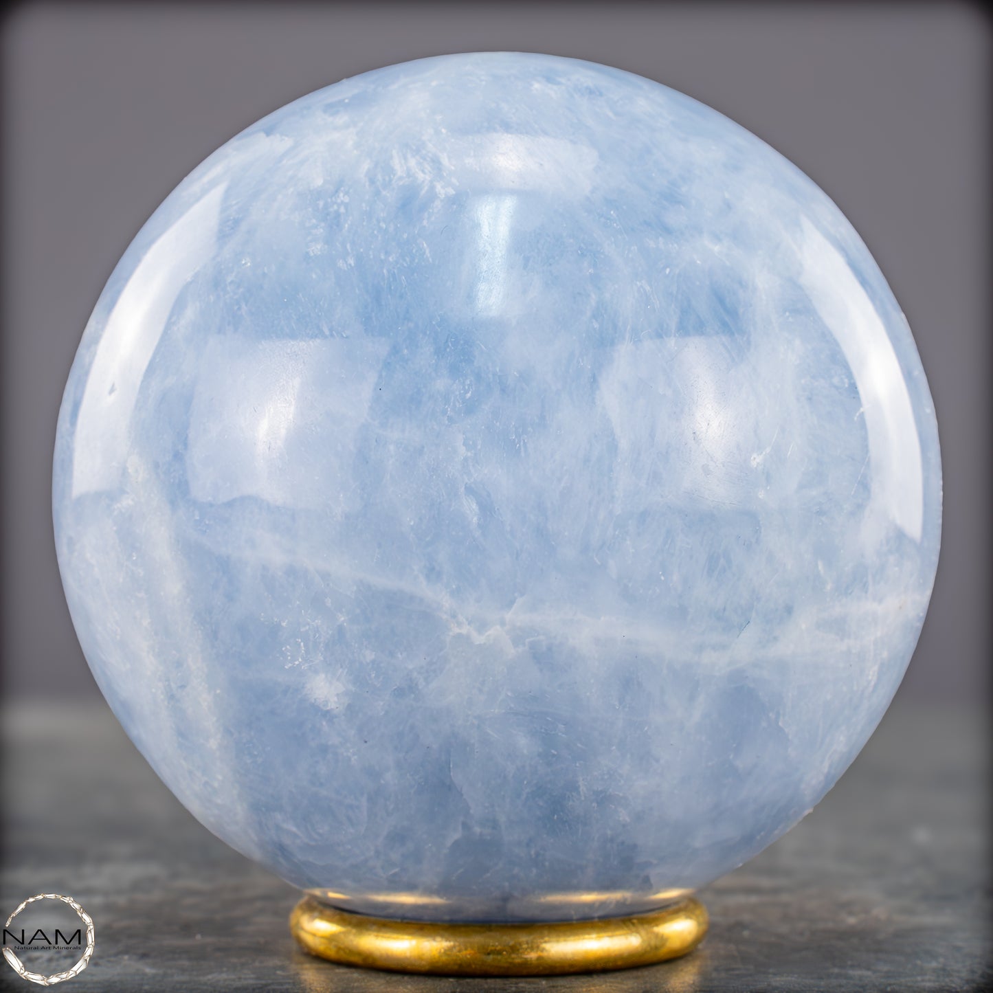 Natürliche Blaue Calcit-Kristall Kugel - 991,75g - 88mm