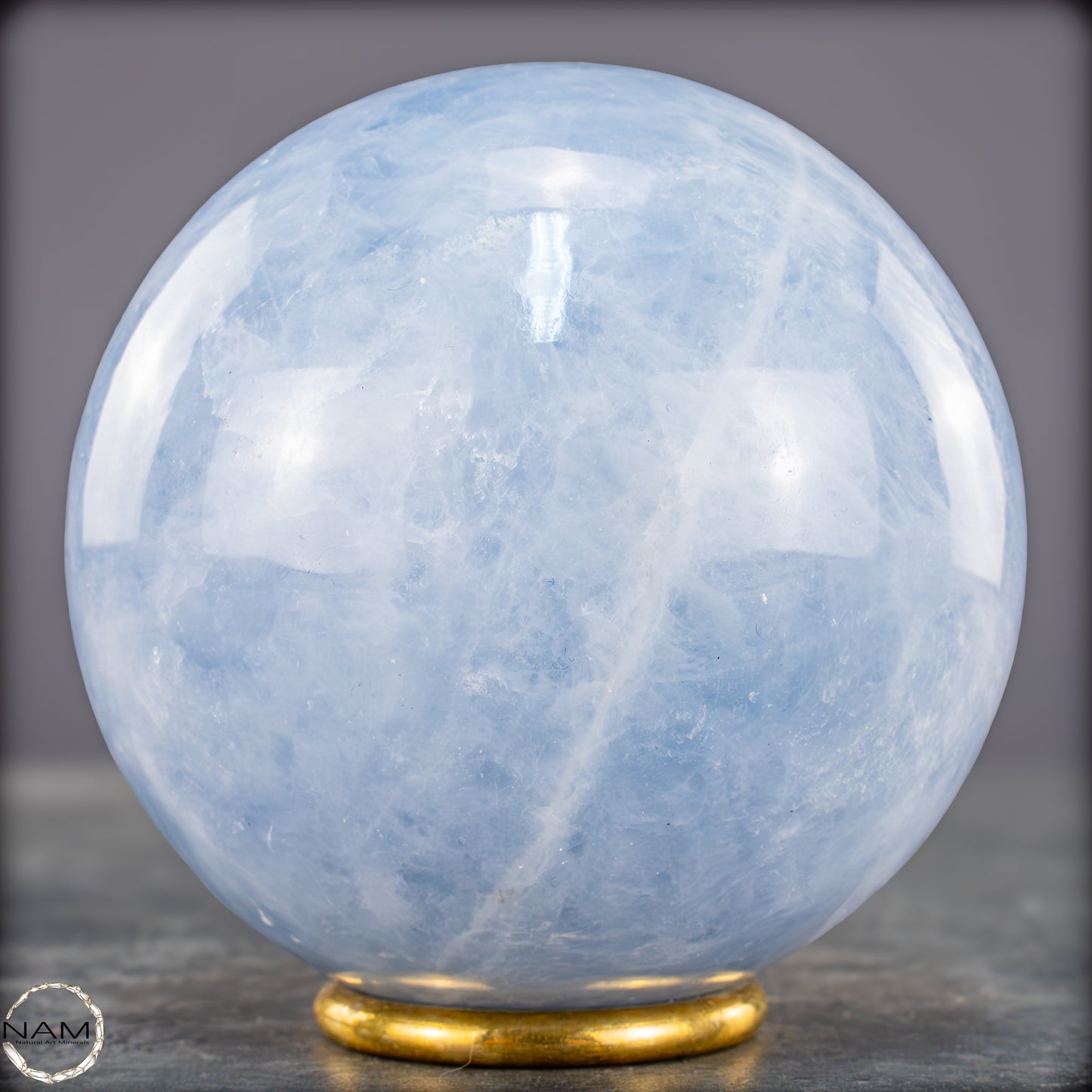 Natürliche Blaue Calcit-Kristall Kugel - 991,75g - 88mm